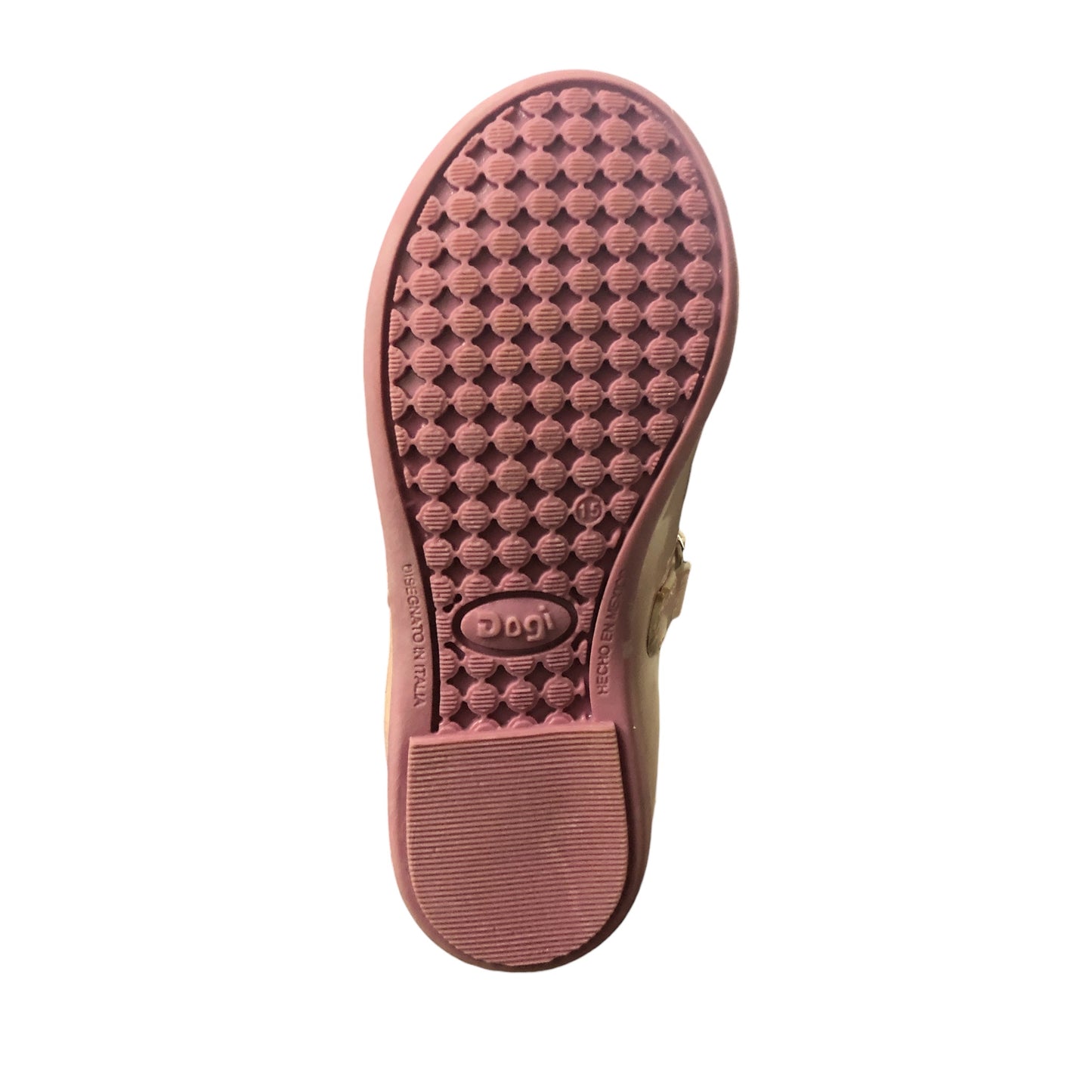 Zapato Charol Color Rosa Con Moño Dogi