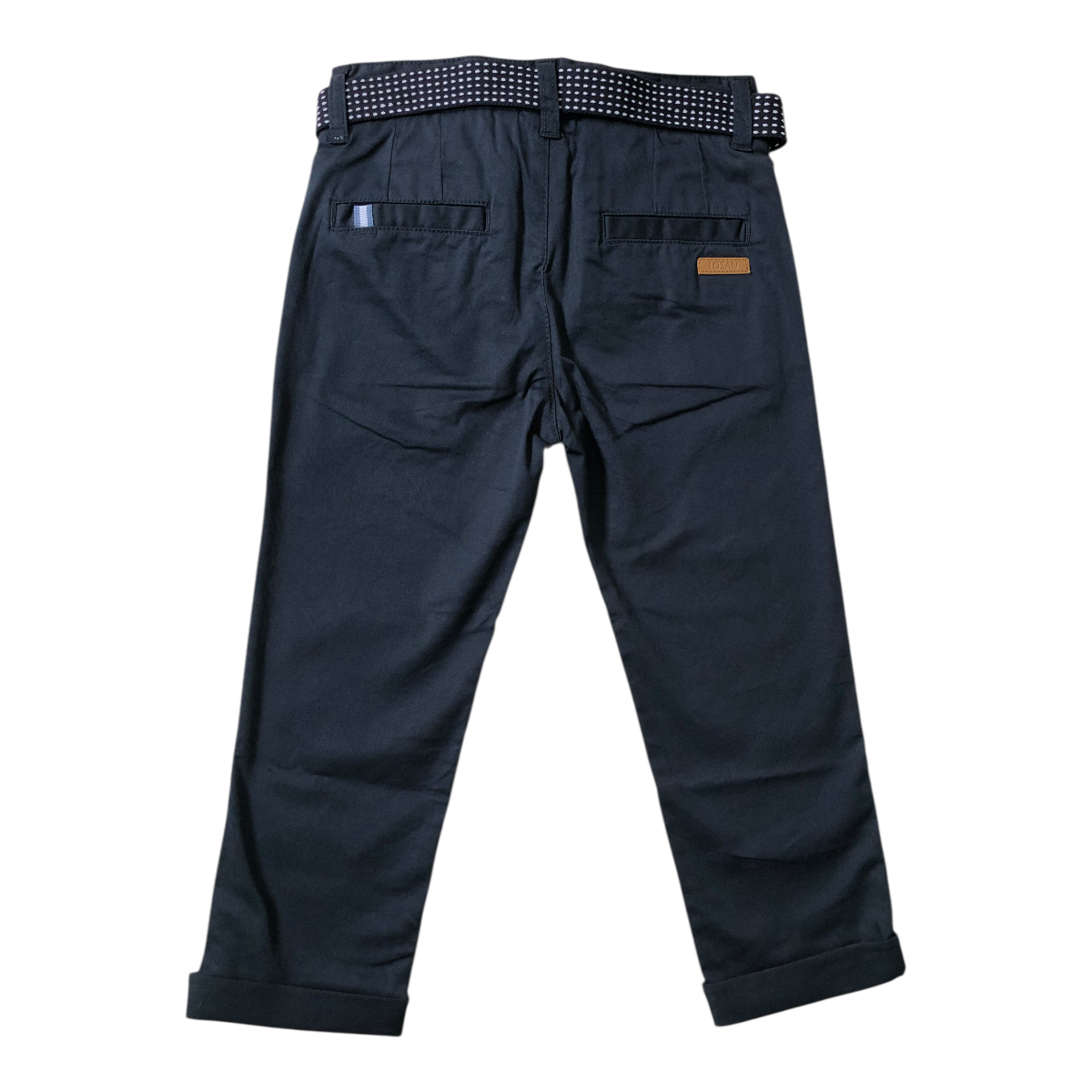 Pantalón Con Cinturón Formal Azul Losan