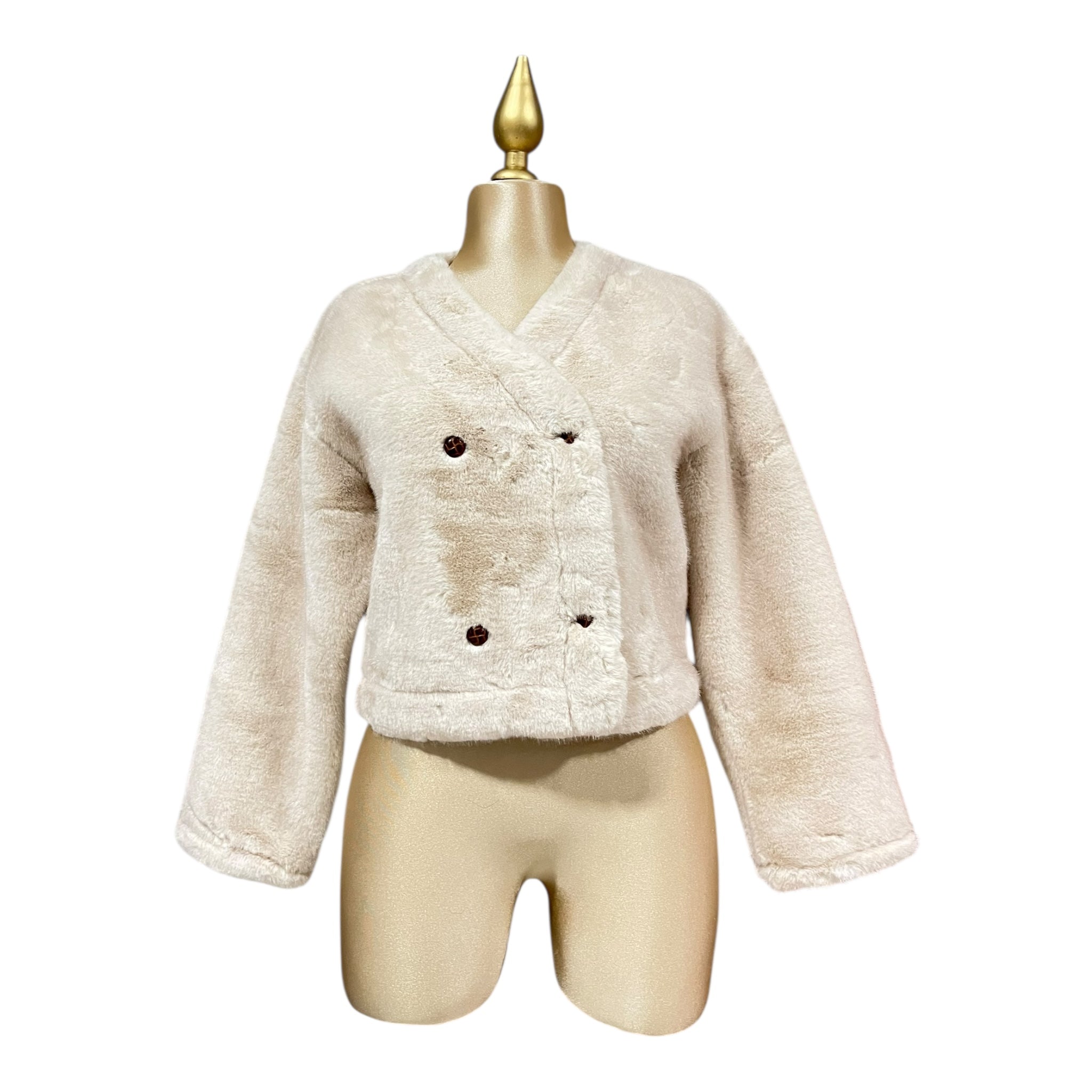 Saco Beige Con Bolsa Para Dama MUSSI