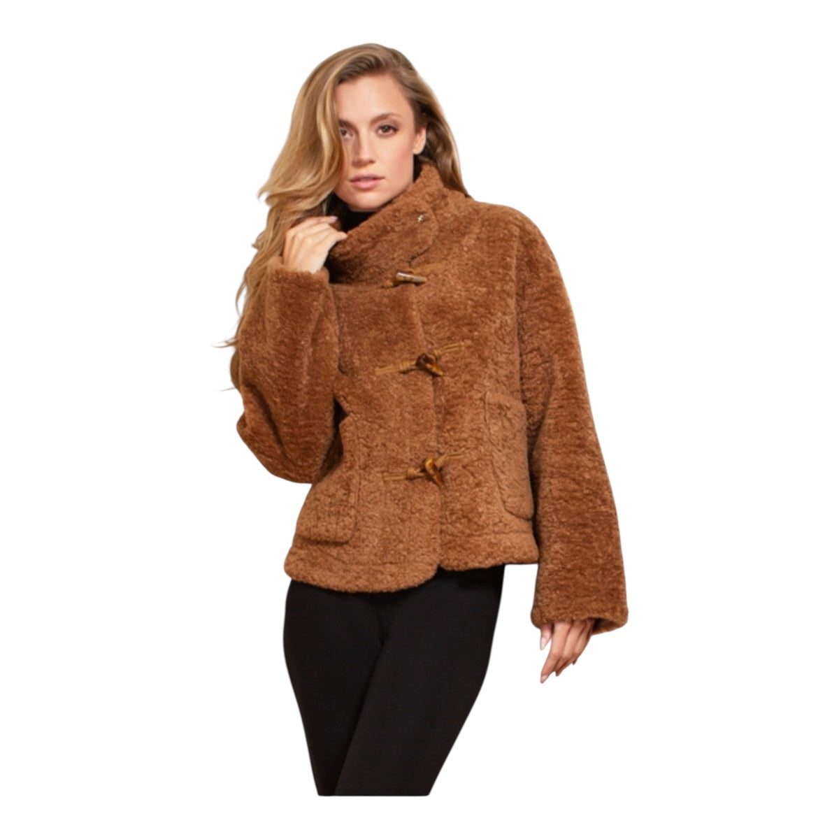 Abrigo Camello Con Bolsa Para Dama Mussi