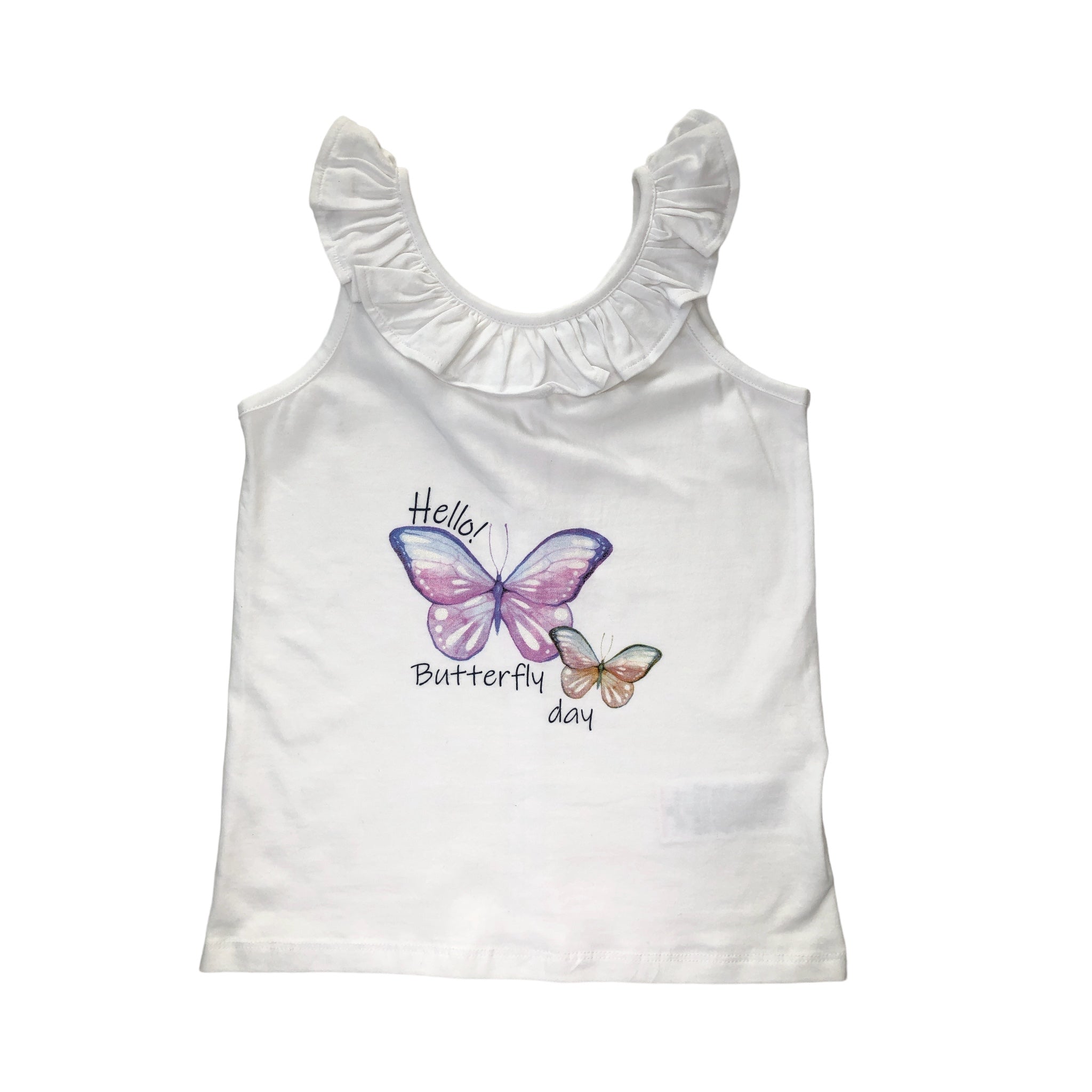 Playera Mariposa "Hello! Butterfly day" Para Niña Losan