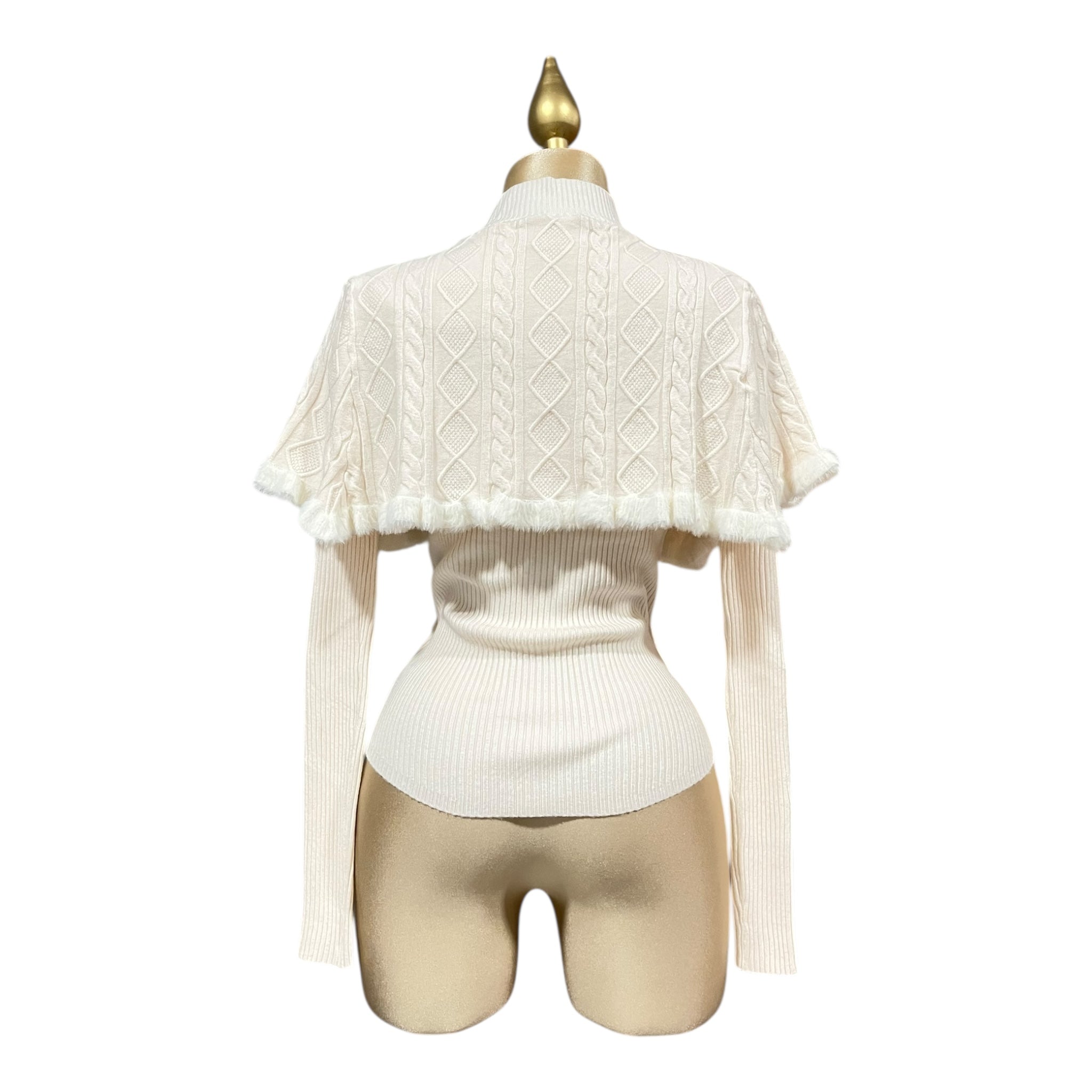 Dúo de Suéter Y Capa Hueso Para Dama MUSSI