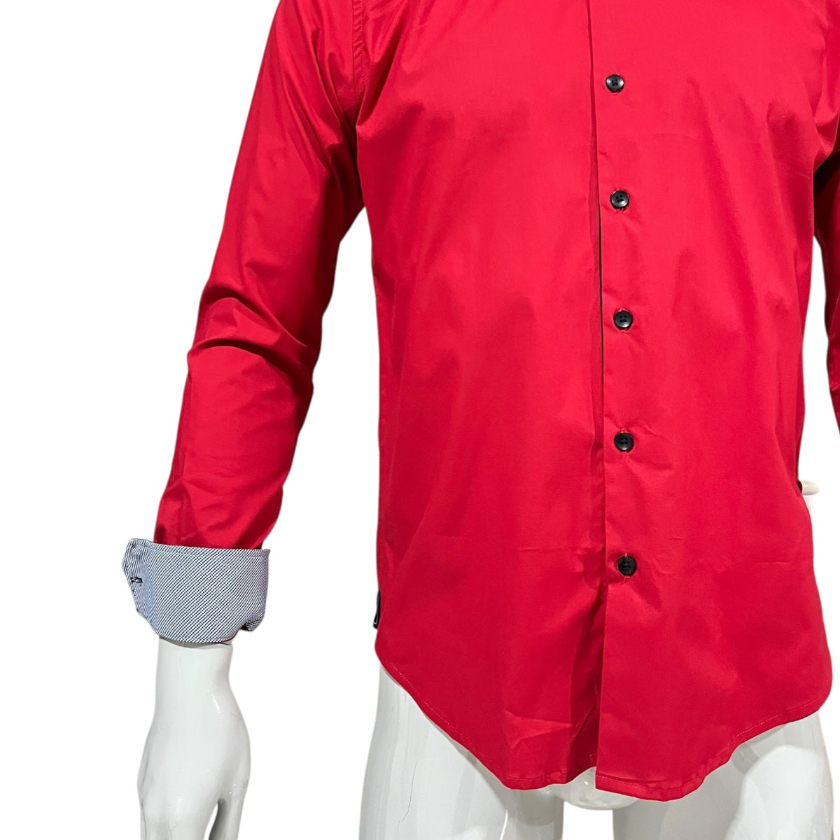 Camisa Slim ESTRECH Color Rojo Para Caballero ZAREVICH COLLECTION