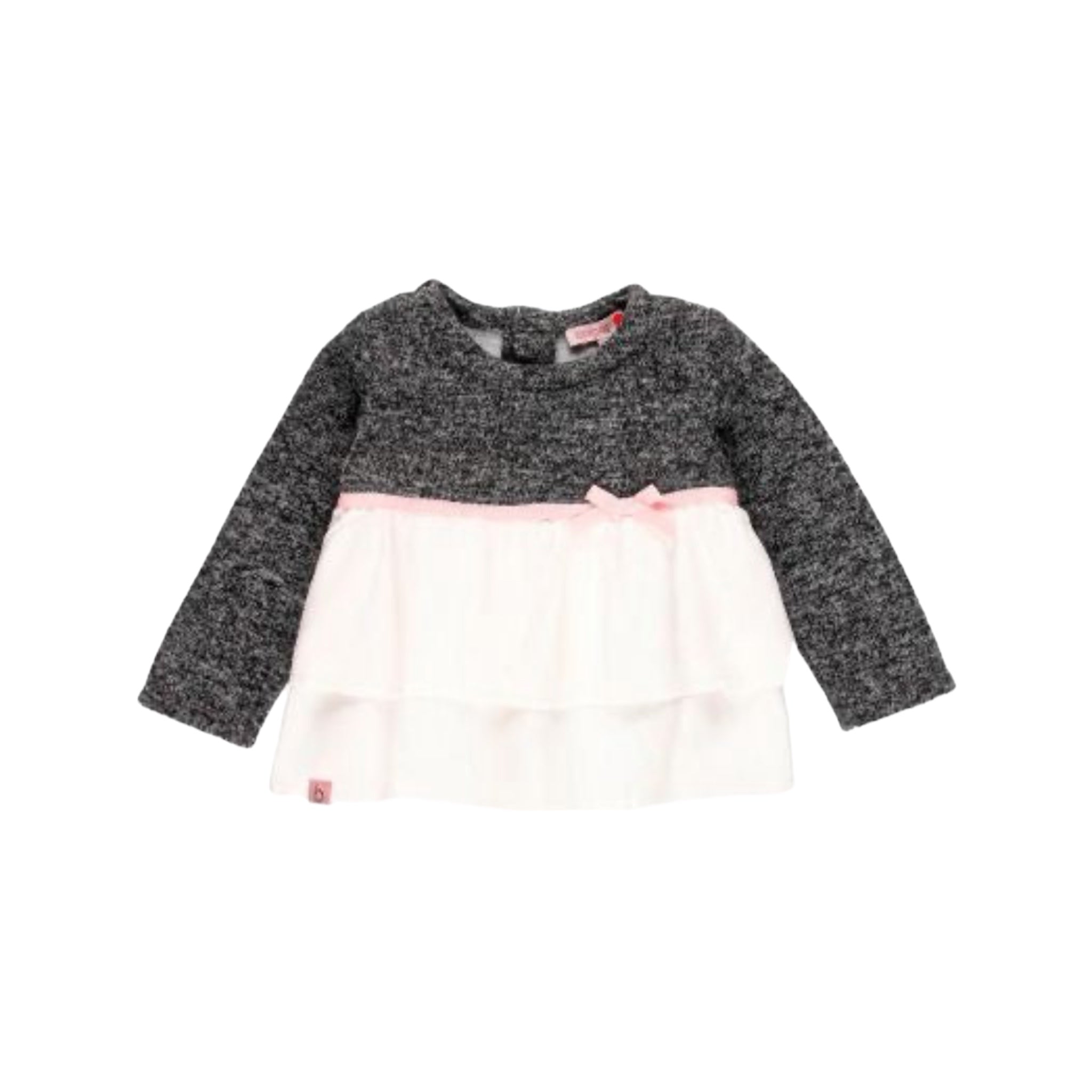 Blusa punto combinado para bebé y niña BOBOLI