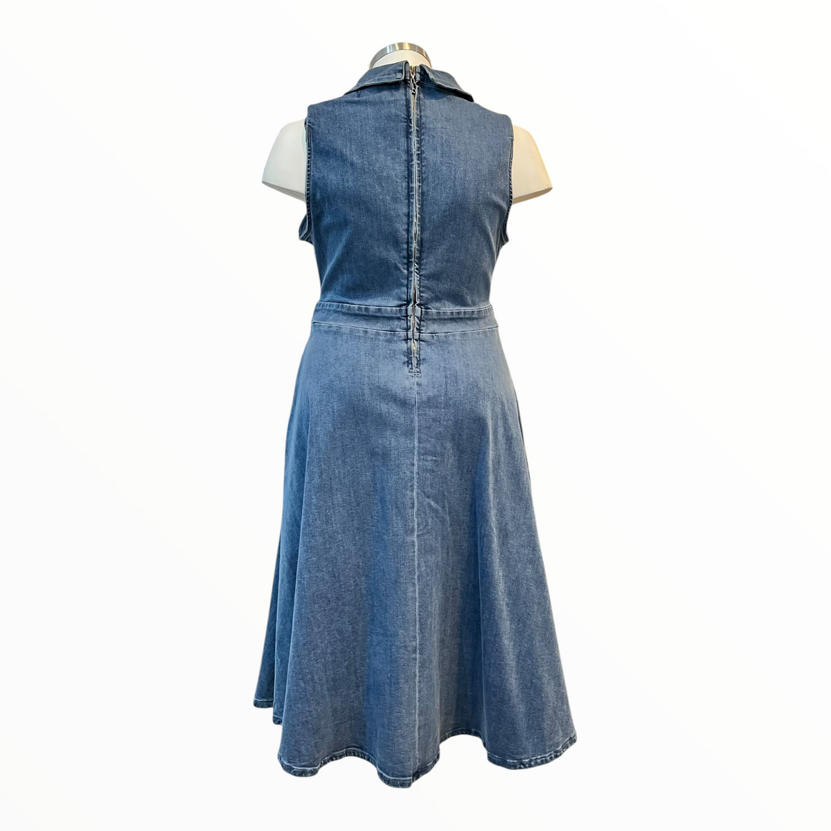 Vestido De Mezclilla Sin Mangas Curvy LC