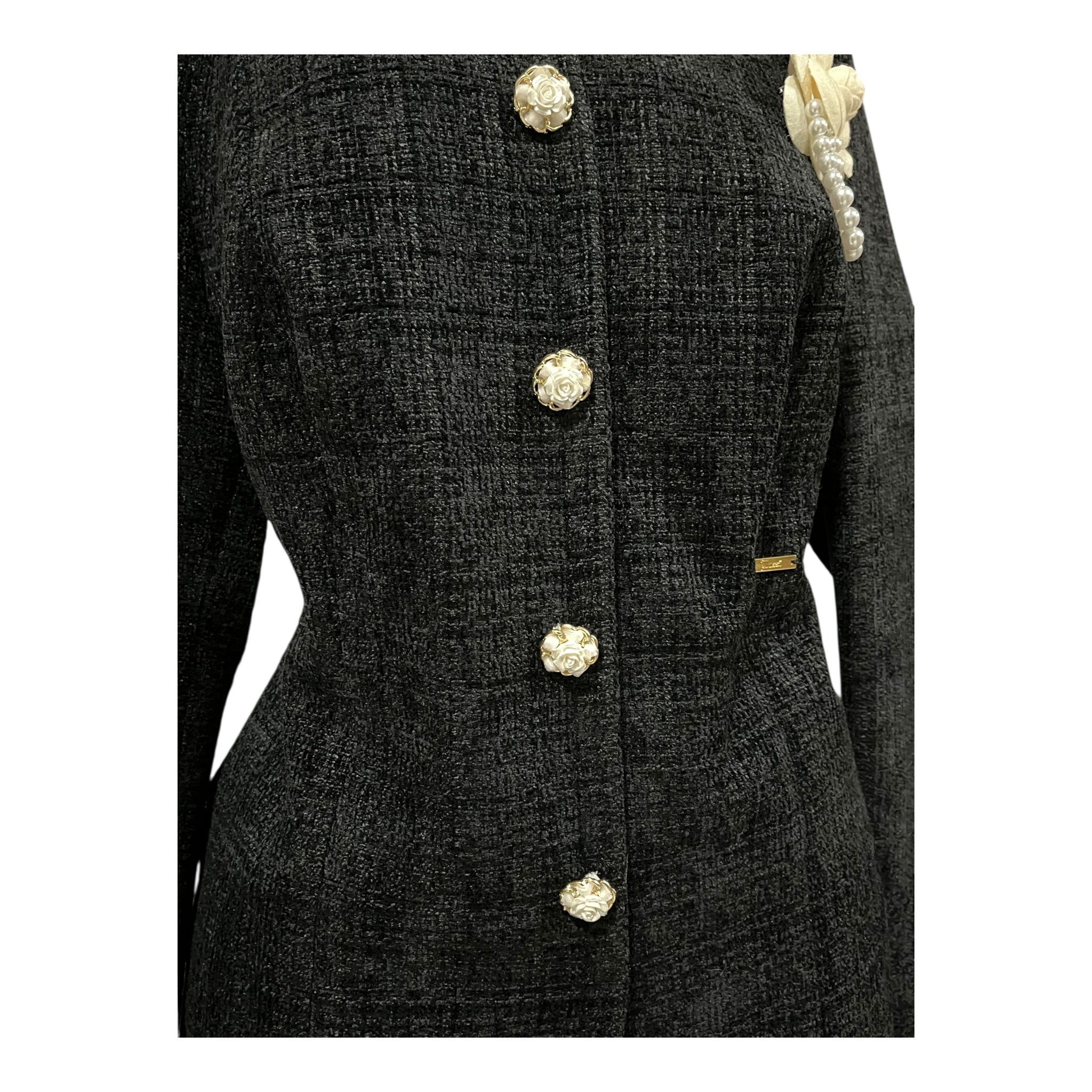 Abrigo Para Dama Color Negro MUSSI