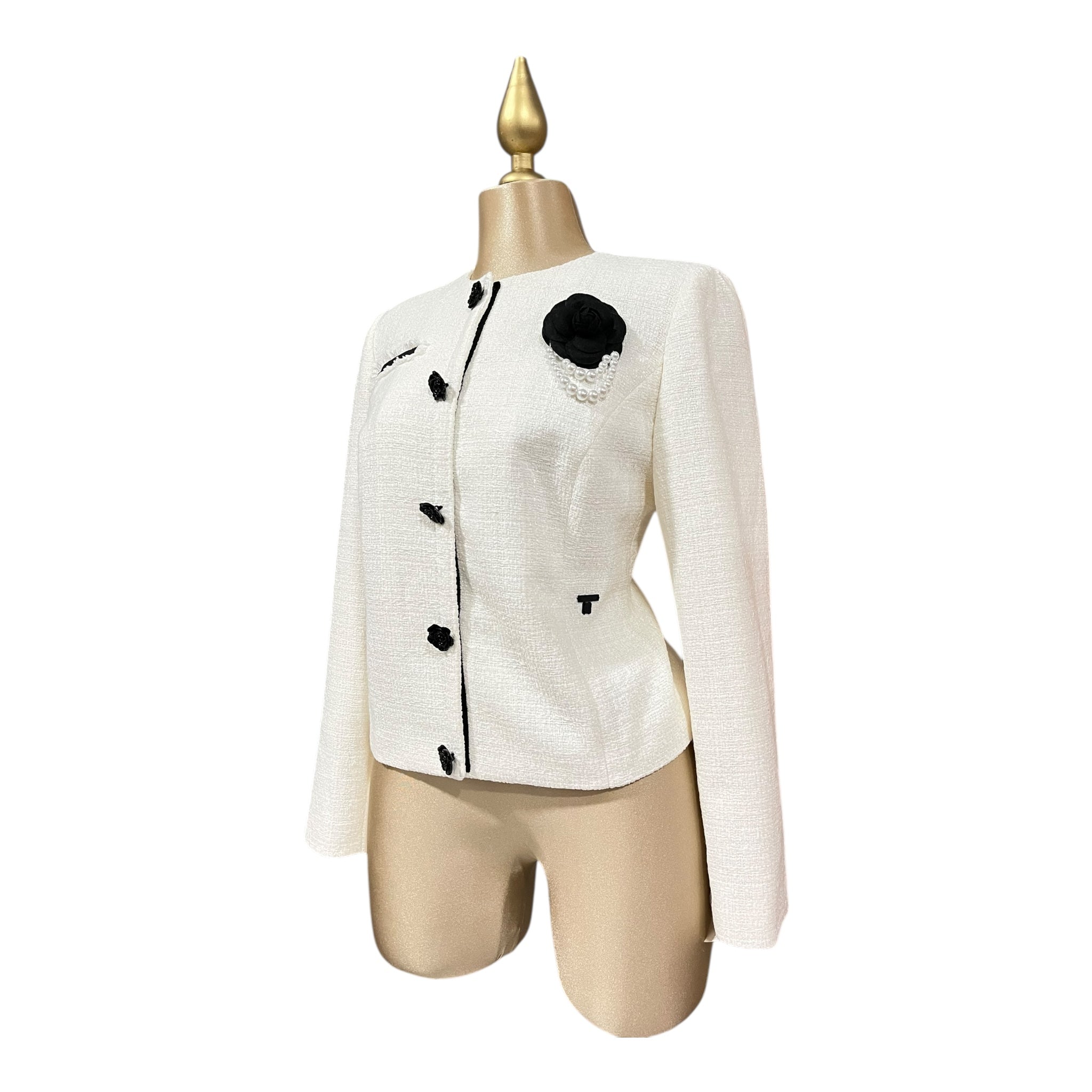 Conjunto Color Hueso Saco y Falda MUSSI