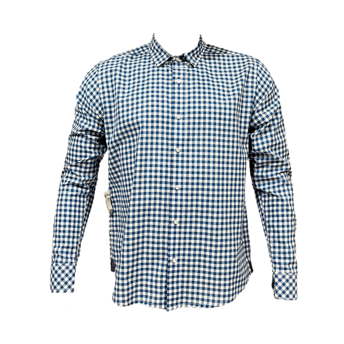 Camisa Azul Rey/Blanco Cuadros Para Caballero ZAREVICH COLLECTION