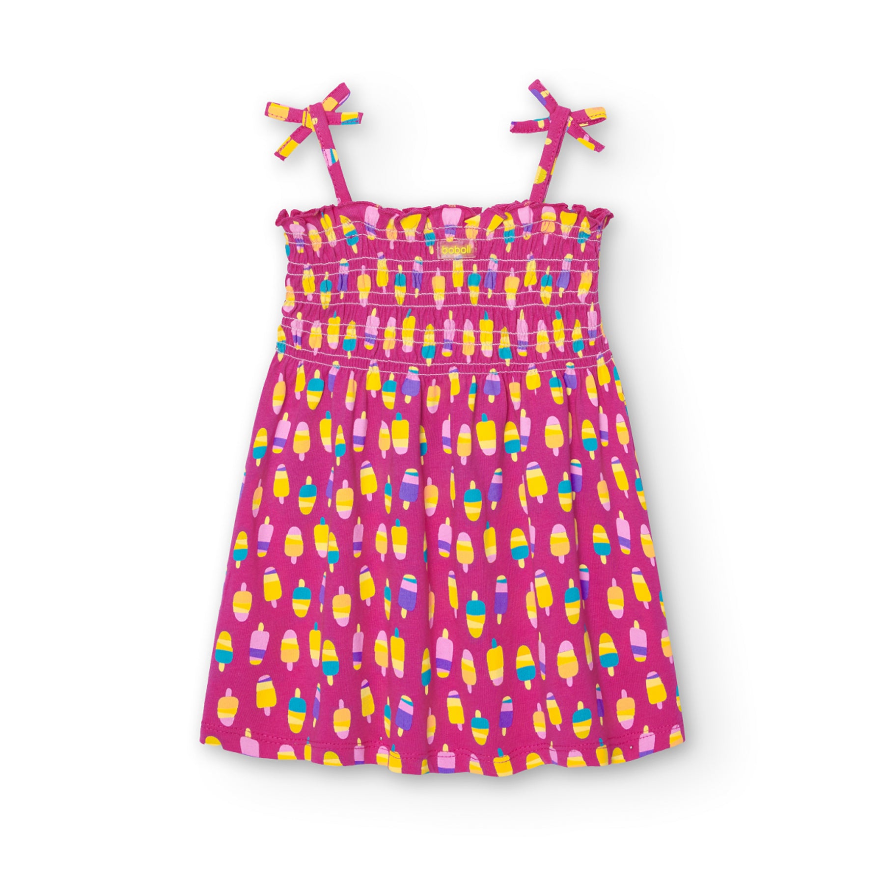 Vestido De Punto Estampado Para Niña BOBOLI