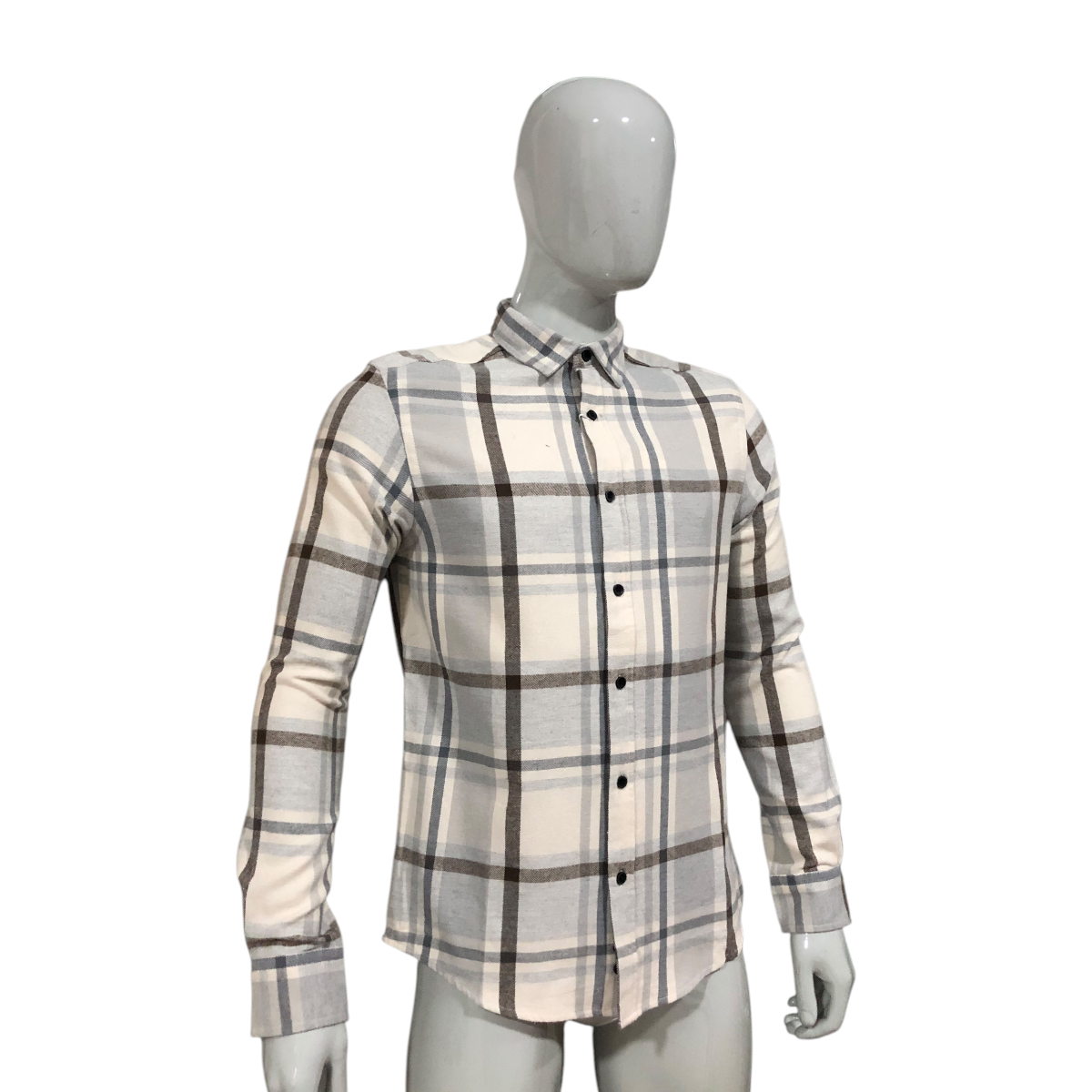 Camisa Estampado Rayas De Algodón Para Caballero LSN