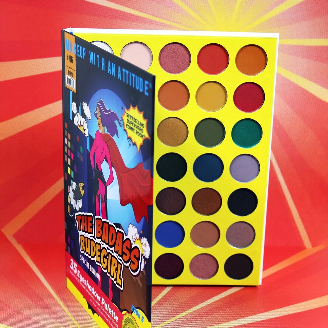Paleta de Sombras The Badass Rudegirl Book 6 Rude Cosmetics