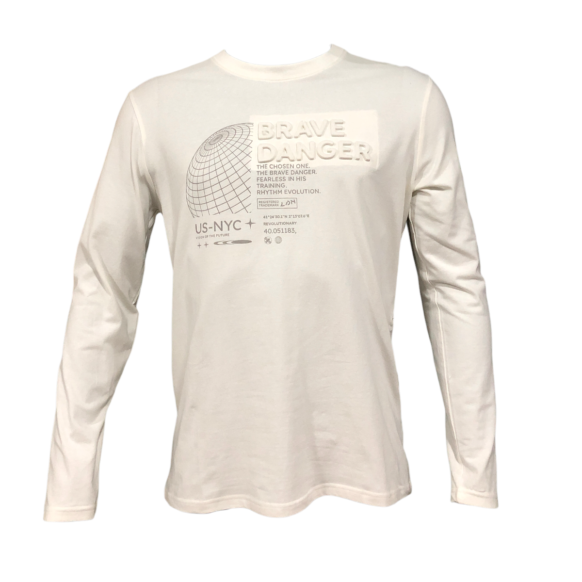 Playera Manga Larga "Brave Danger" Para Caballero LSN