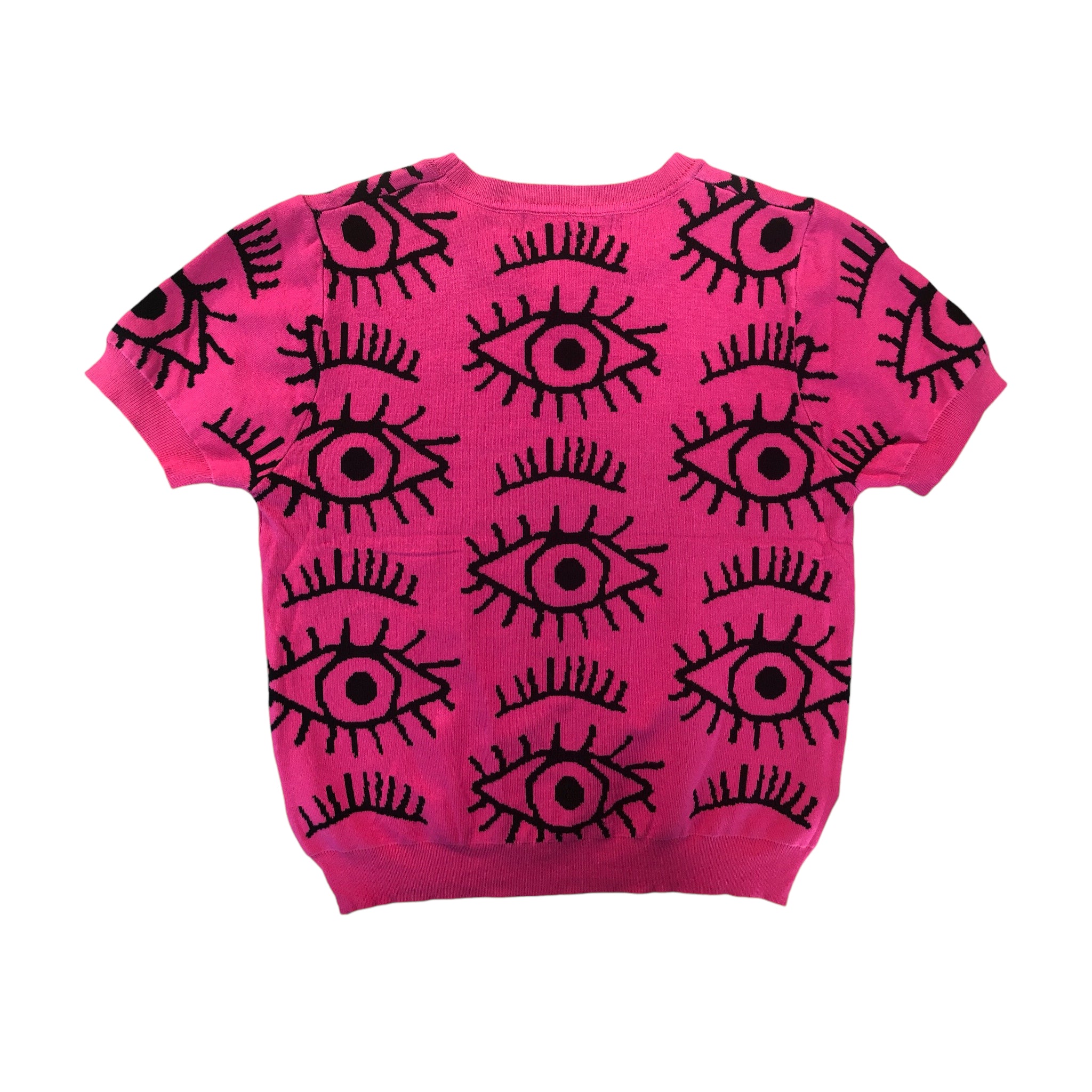 Playera Estampado Ojitos Fucsia LC