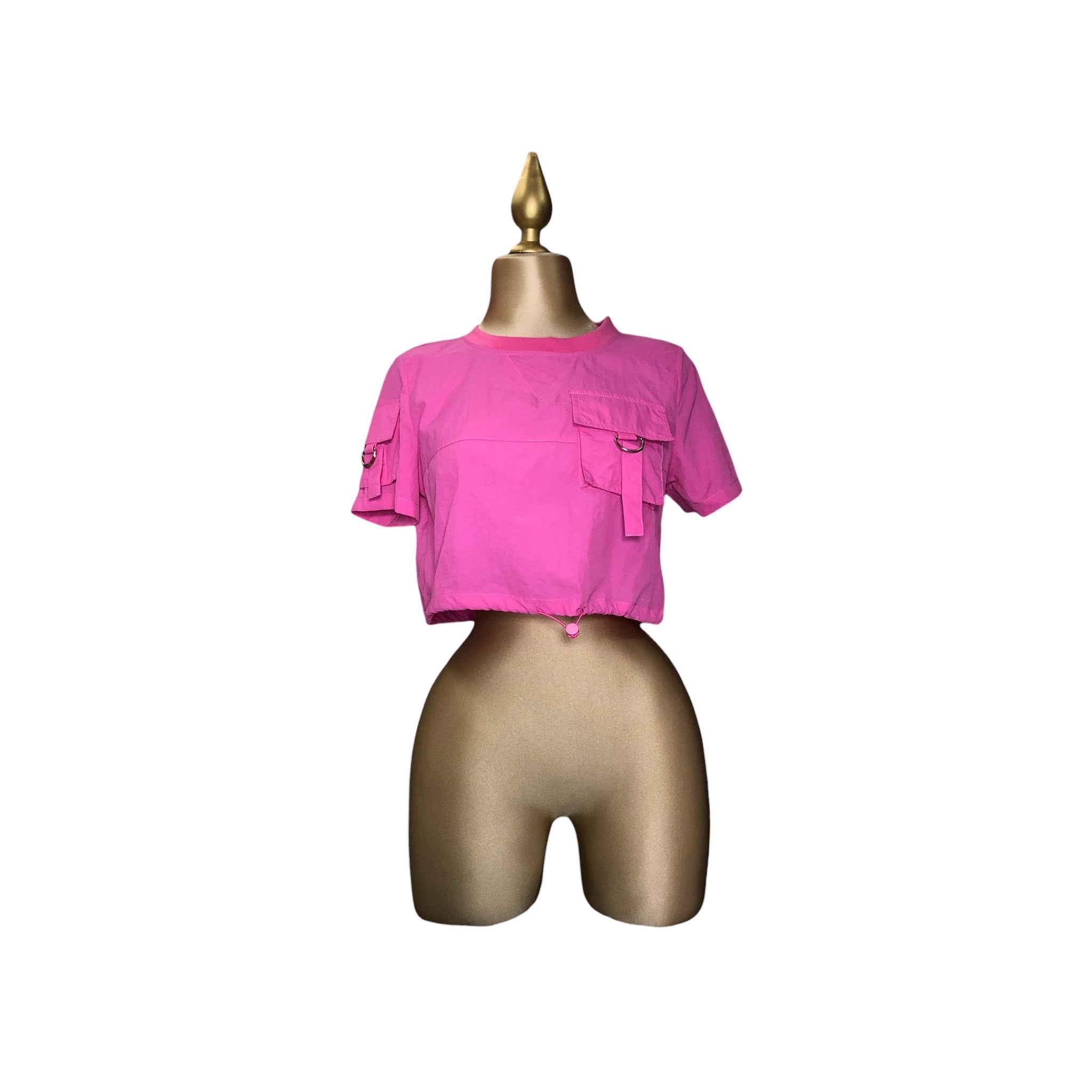 Playera Pink Bajo Con Cordón LC