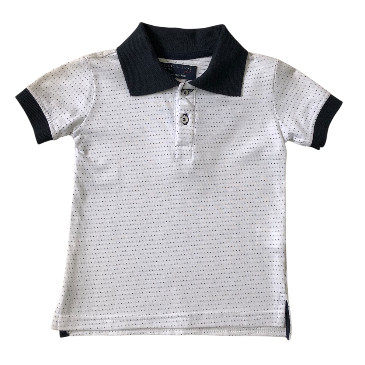 Playera Polo Blanco Prejuicio Boys Collection