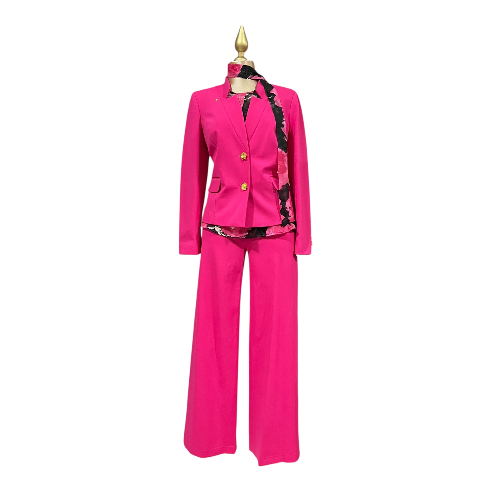 Conjunto De 3 Piezas Fiusha/Negro Para Dama MUSSI