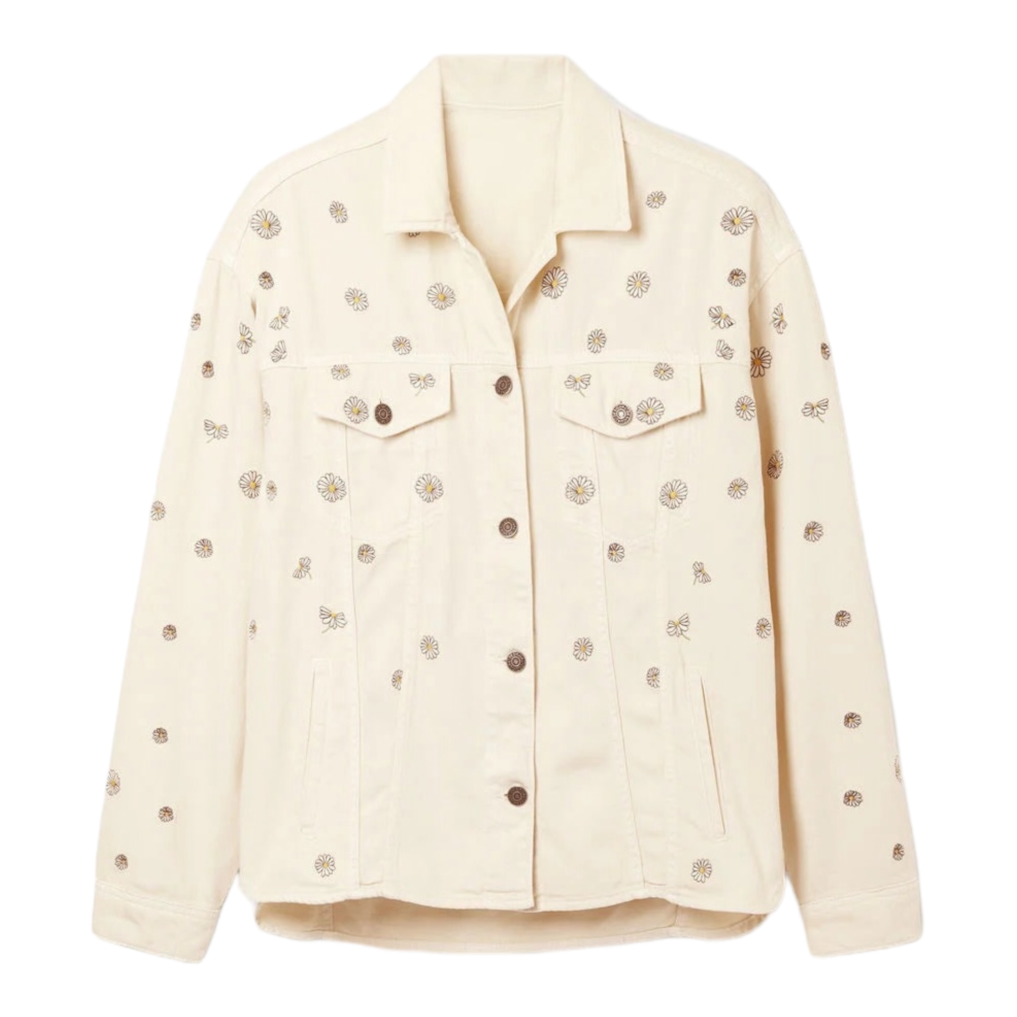 Chaqueta vaquera trucker margaritas DESIGUAL