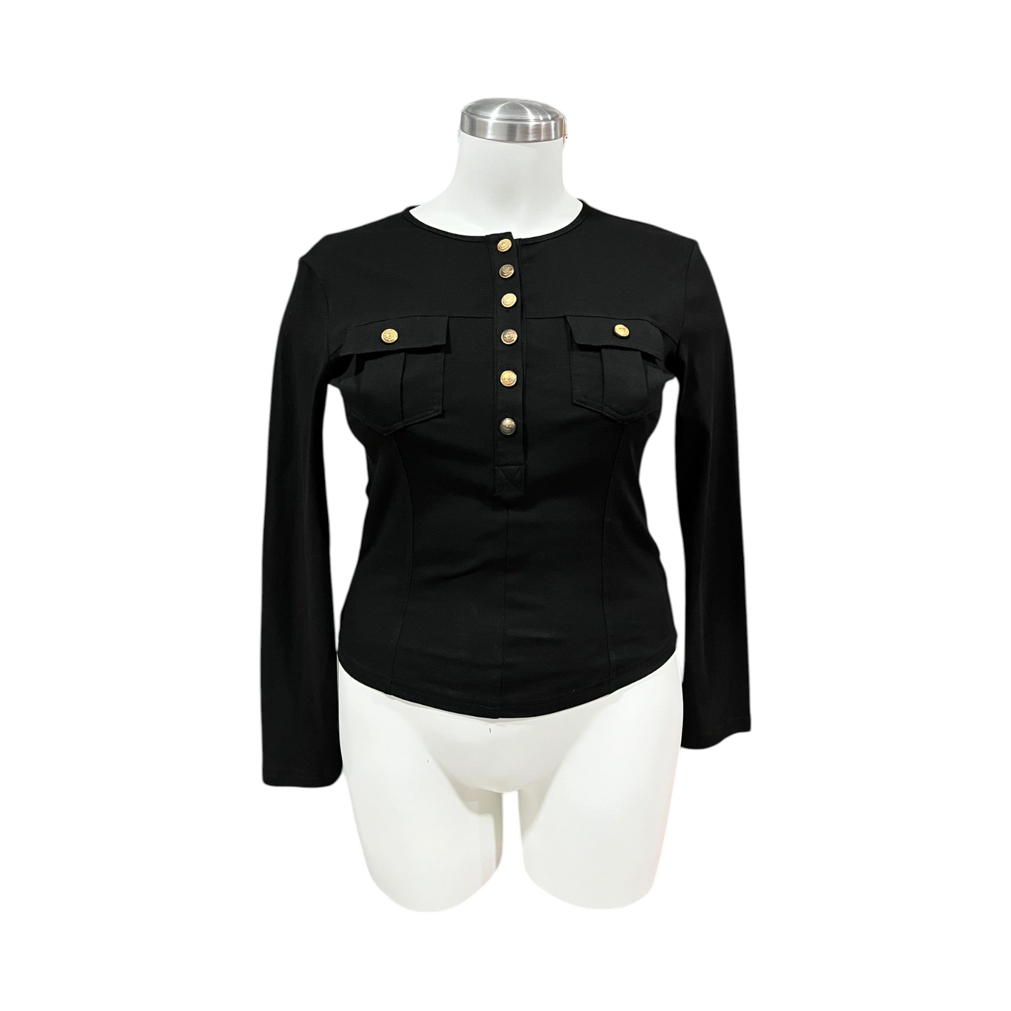 Blusa Manga Larga Negro LC