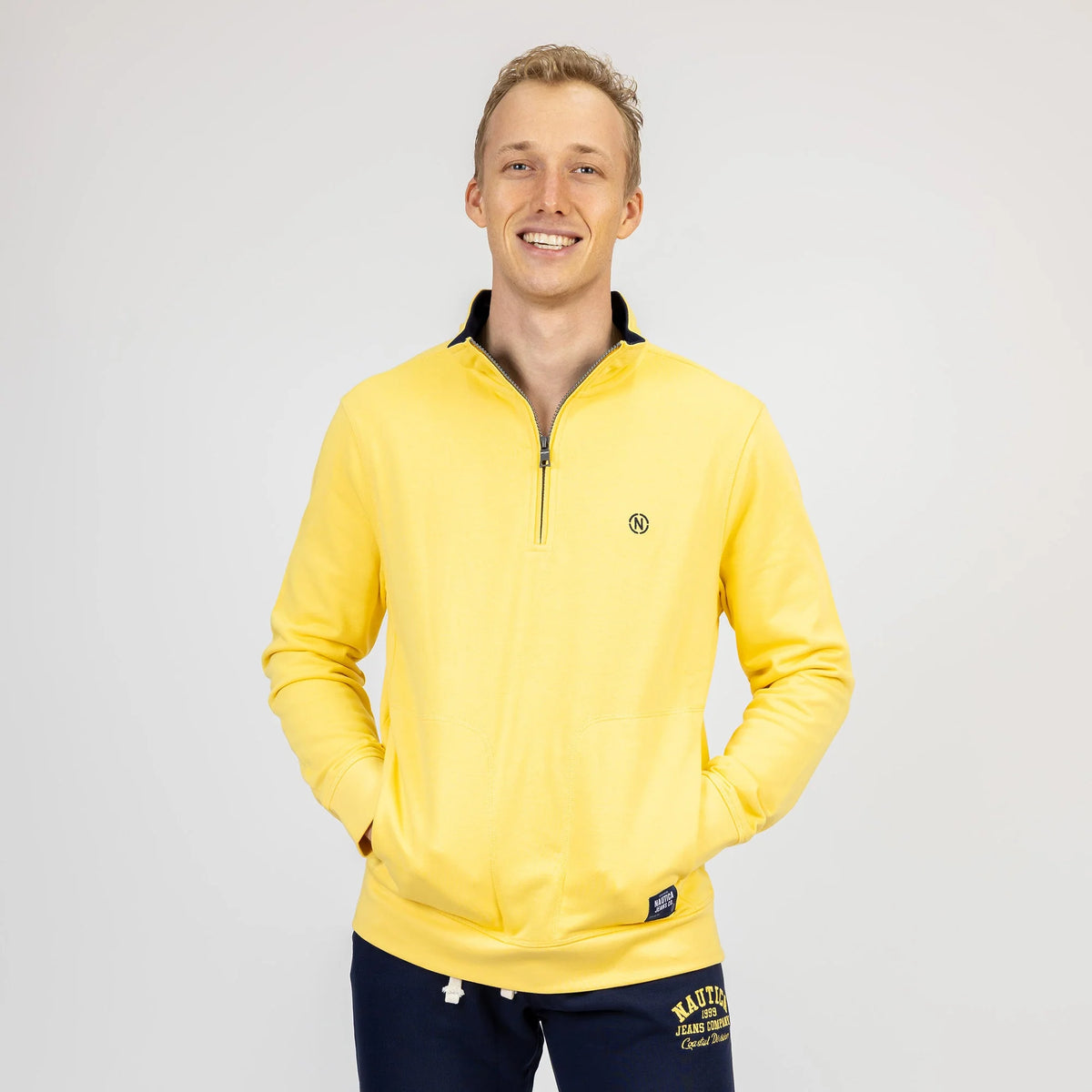 Sudadera Amarilla De Hombre Nautica Jeans