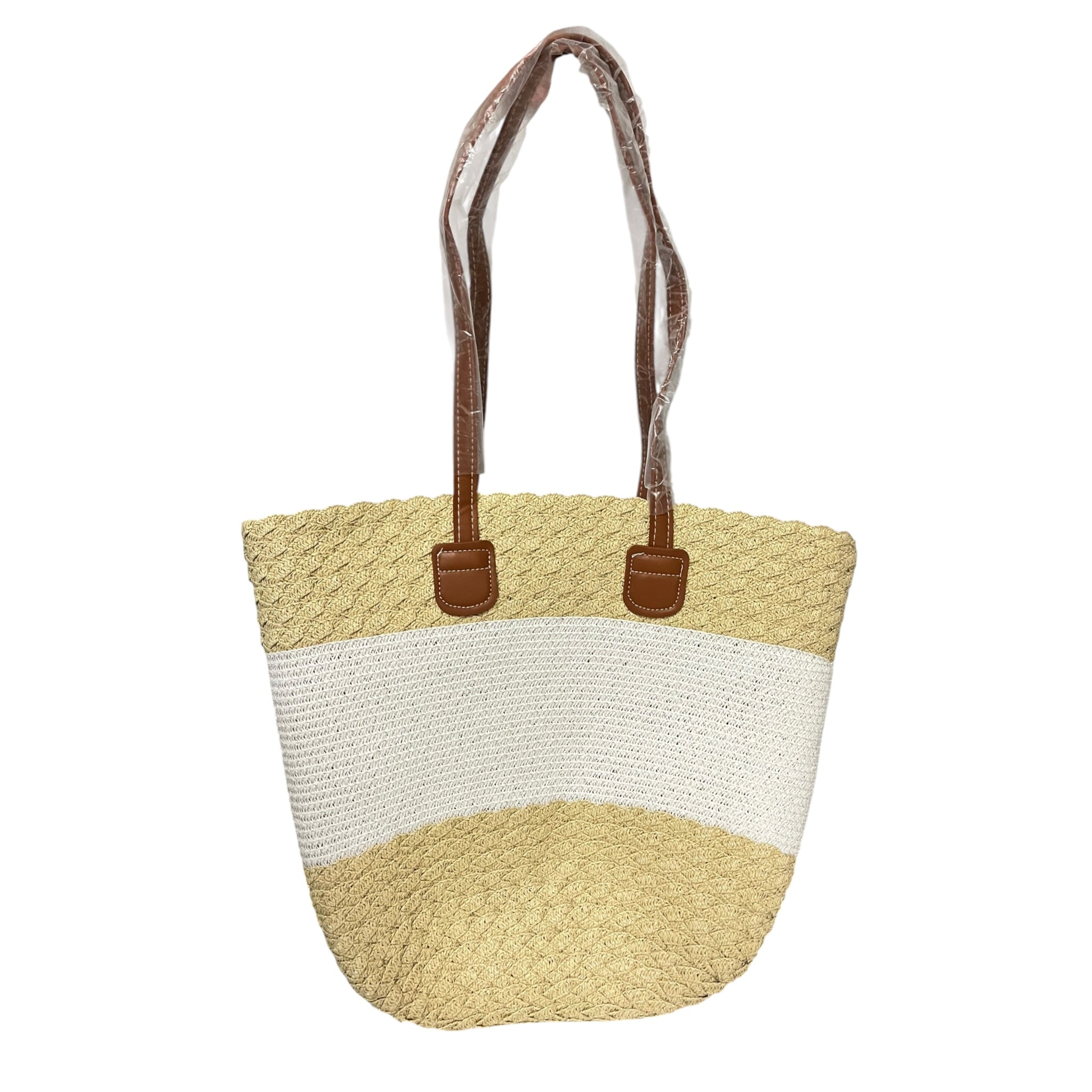 Sombrero Y Bolsa Beige/Hueso Mussi