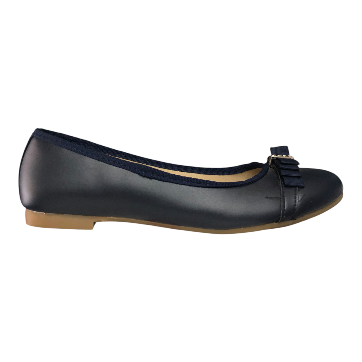 Zapato Flat Marino Para Niña Chabelo