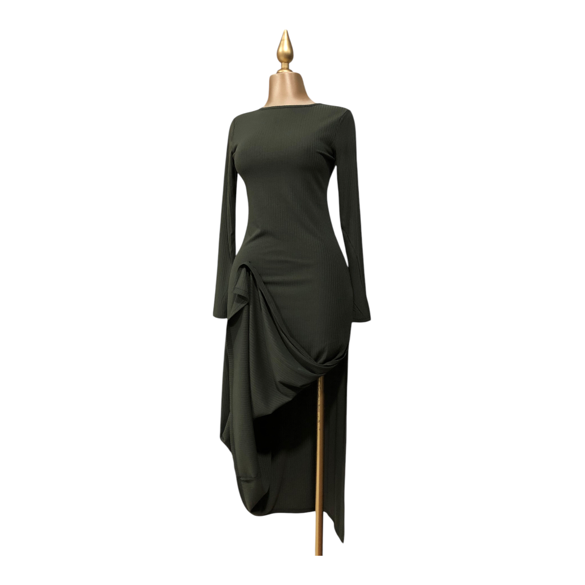 Vestido Largo Color Verde Para Dama LSN