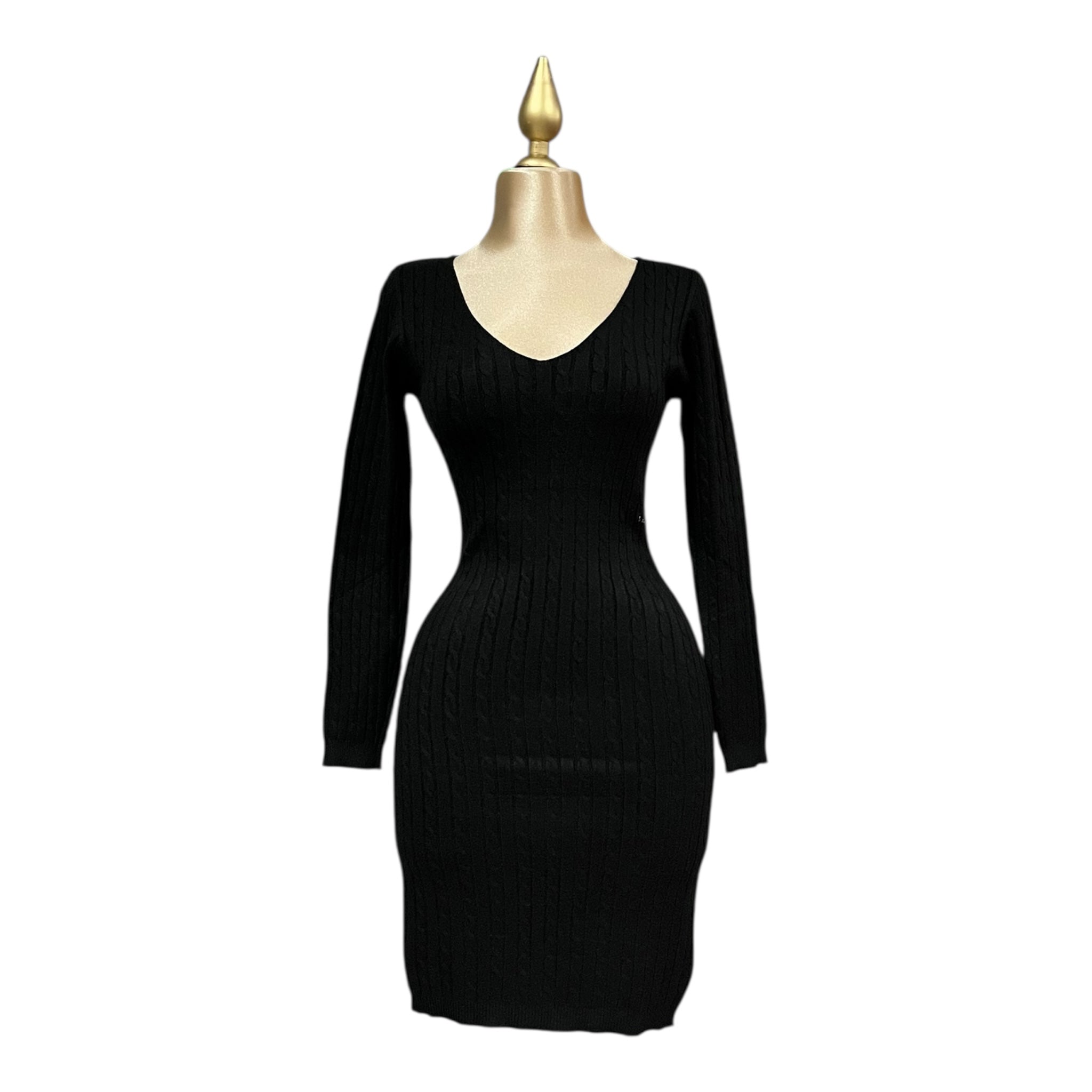 Vestido Tejido Negro Para Dama MUSSI