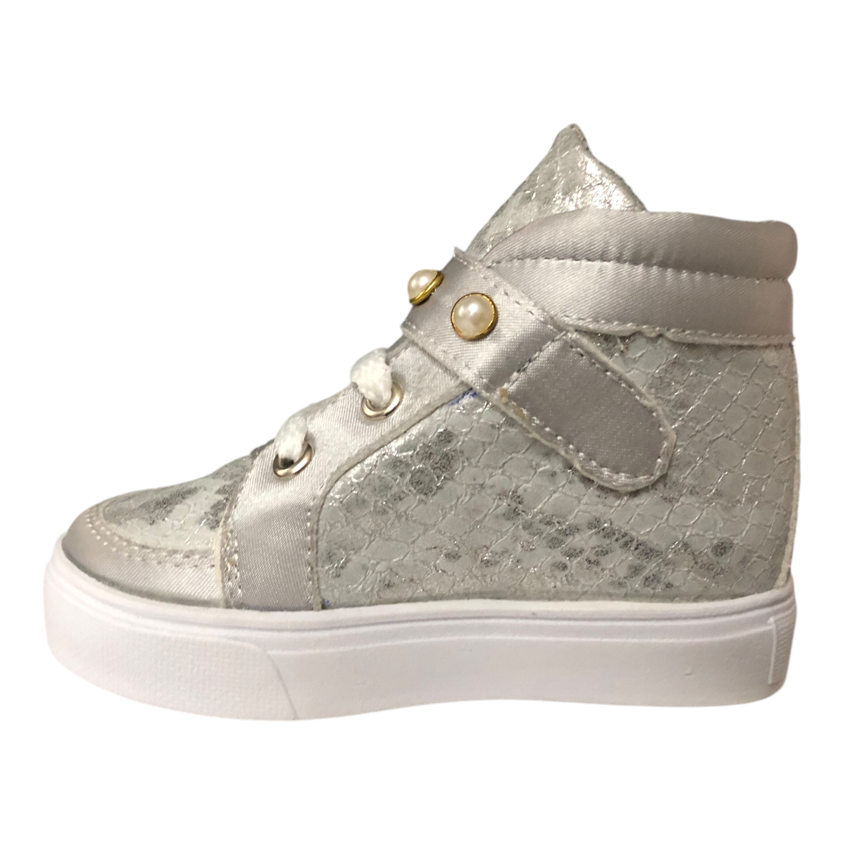 Tenis Bota Color Plata Para Niña Patey Girls
