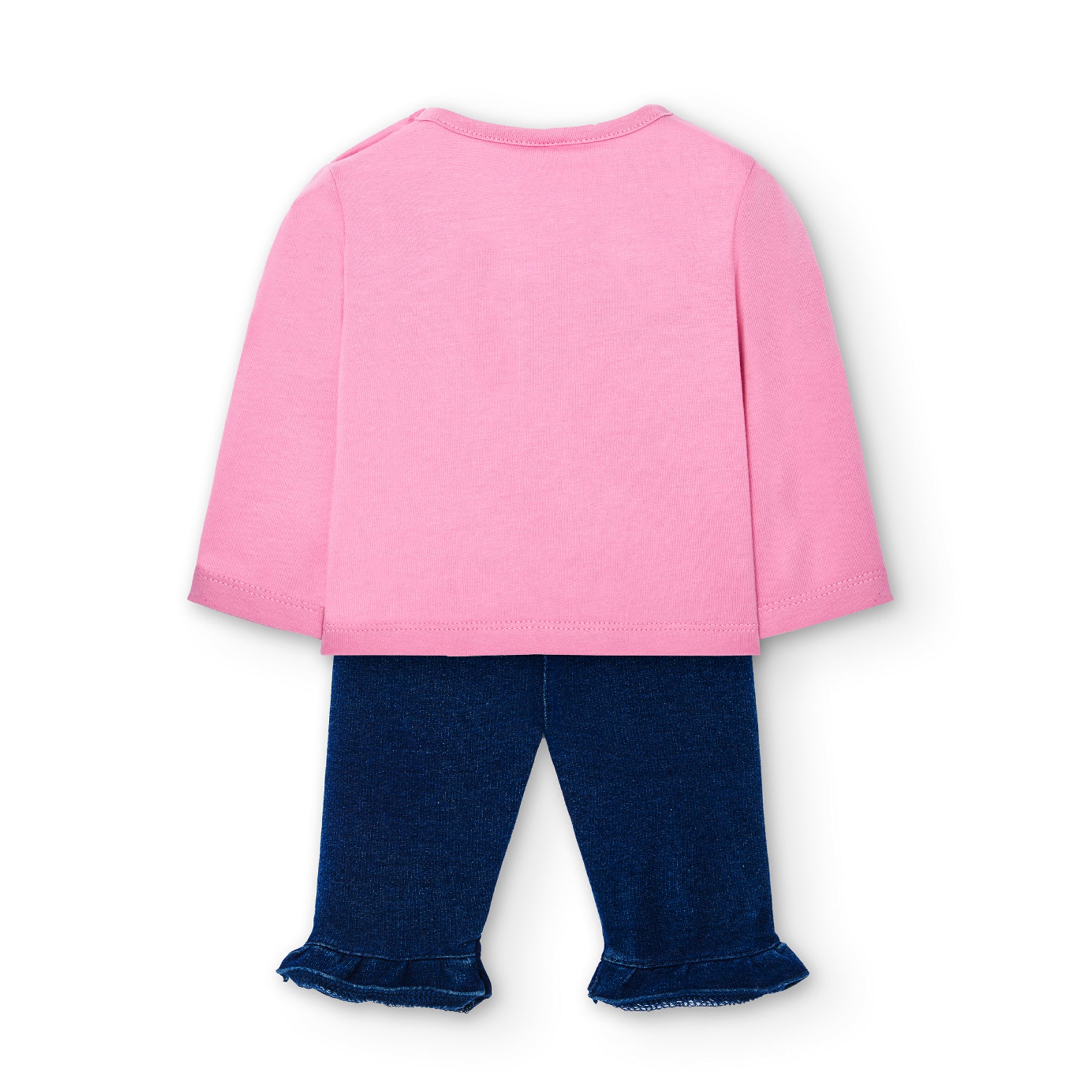 Conjunto Punto Combinado Para Bebé Niña En Color Rosa BOBOLI