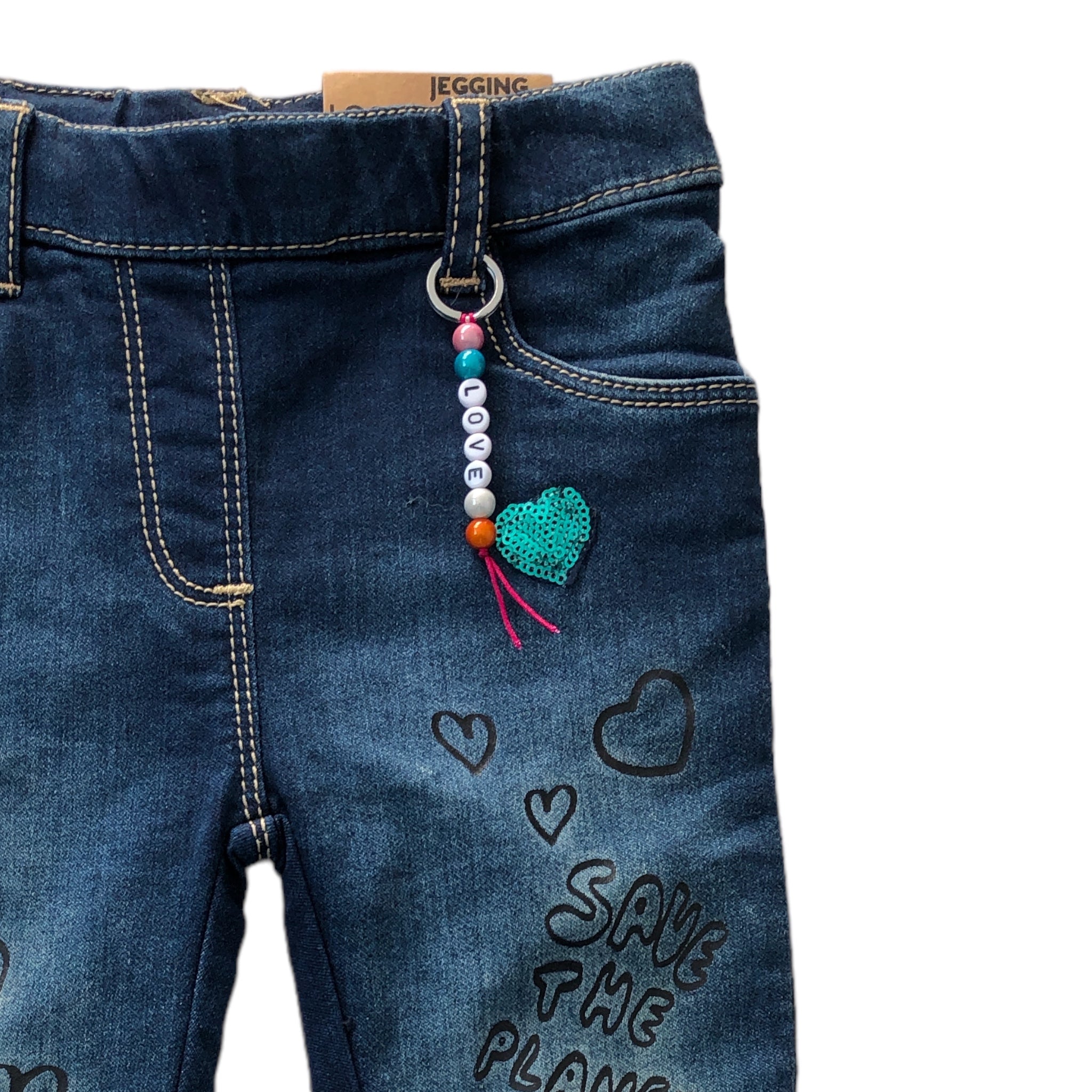 Jegging Denim Con Llavero Para Niña Losan