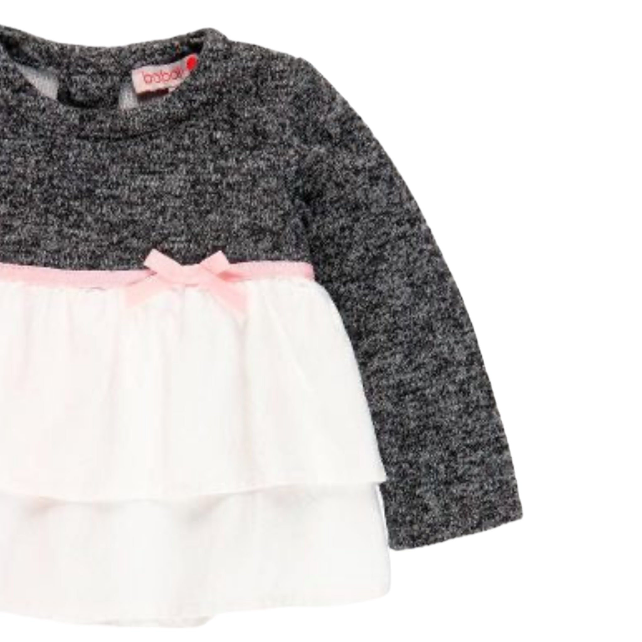 Blusa punto combinado para bebé y niña BOBOLI