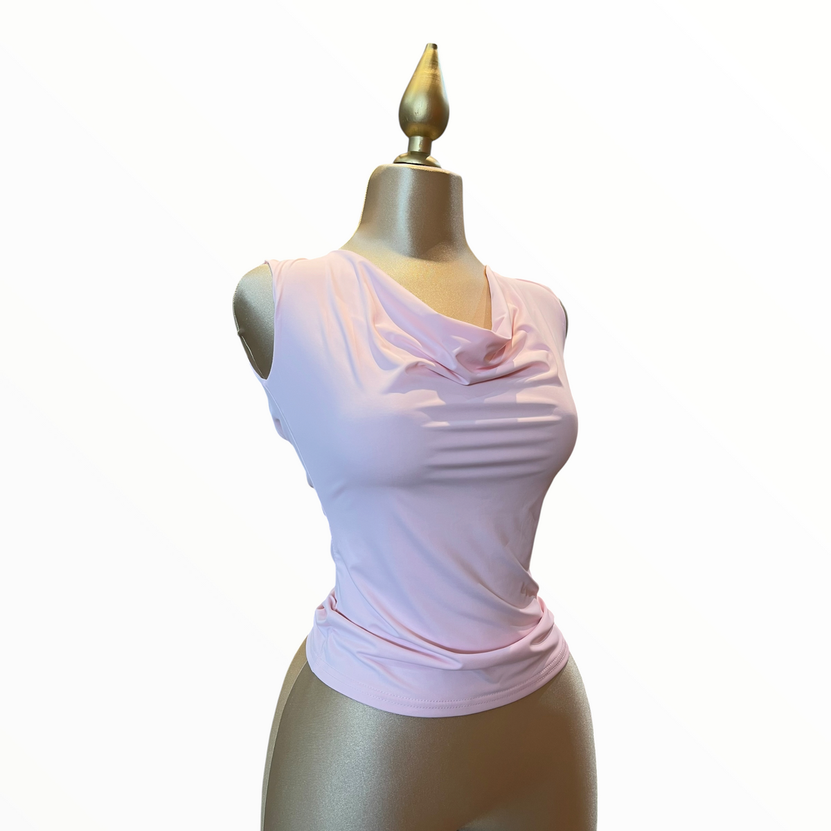 Blusa Rosa Con Escote Posterior Drapeado LC