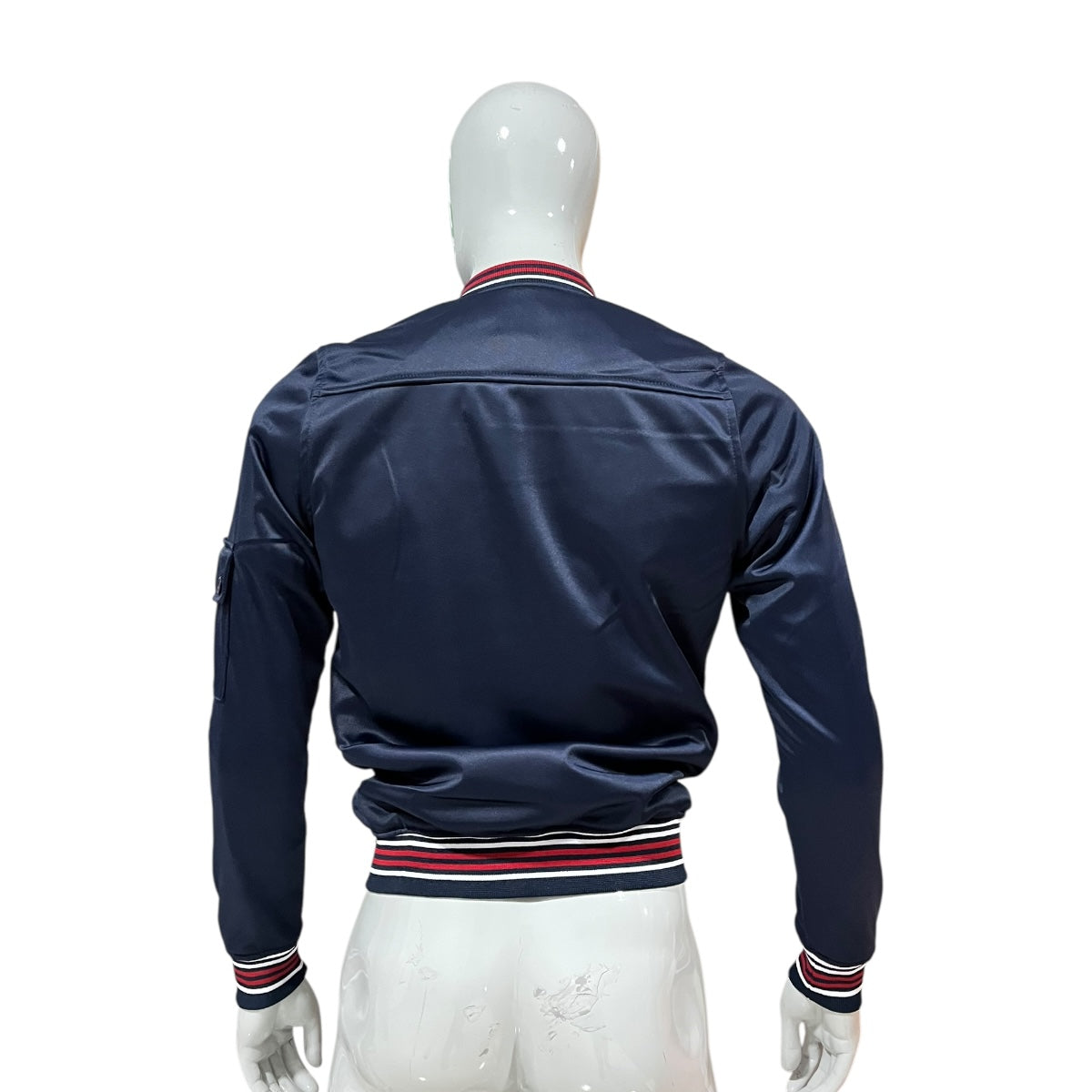 Chamarra Bomber Azul Para Caballero Varanasi