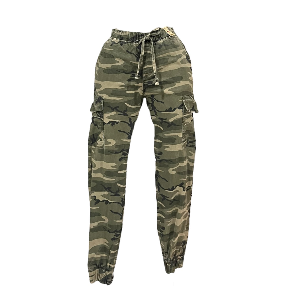 Pantalón Tipo Jogger Verde Diseño Militar Para Dama VIBRANT