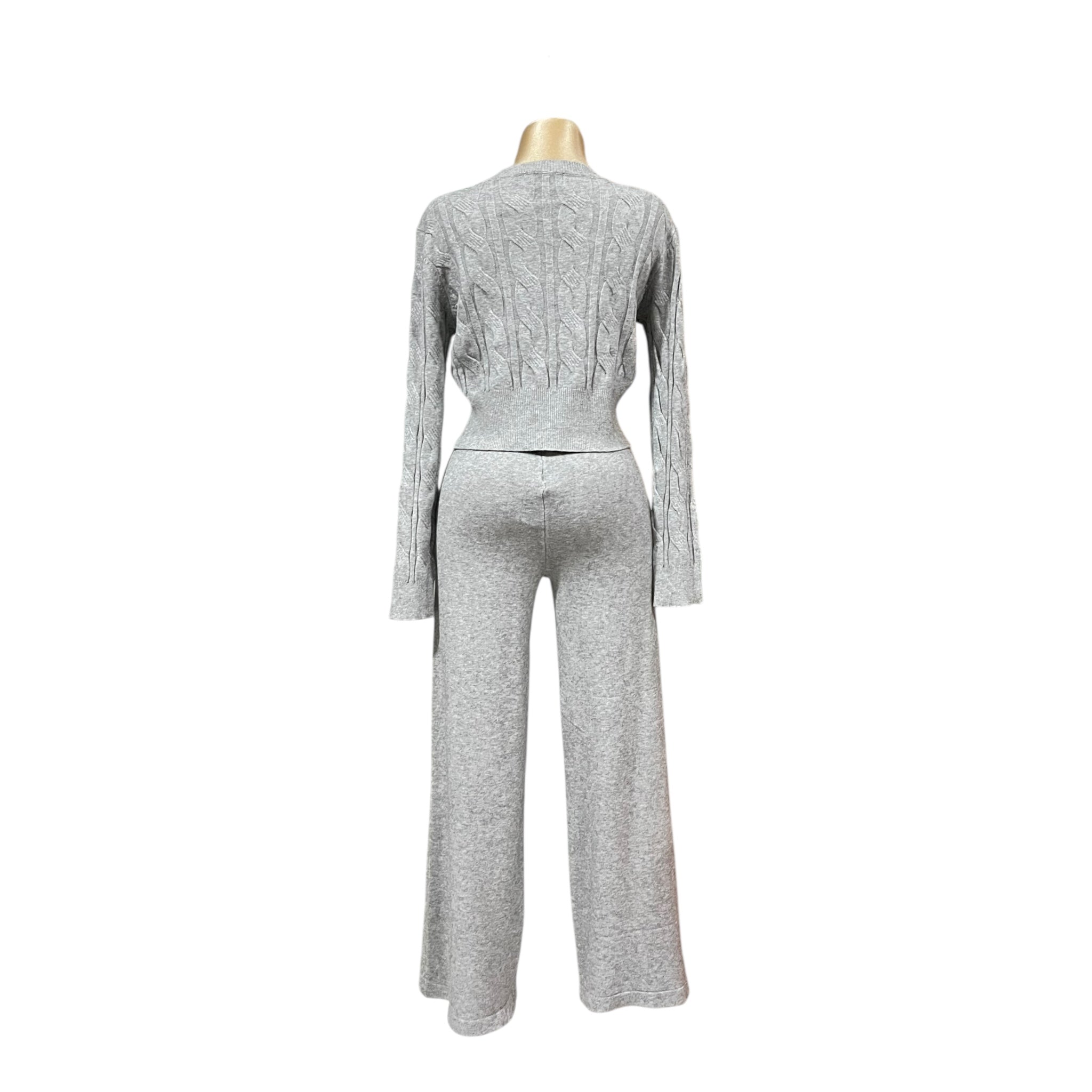 Conjunto De Dos Piezas Blusa Y Pantalón Gris MUSSI