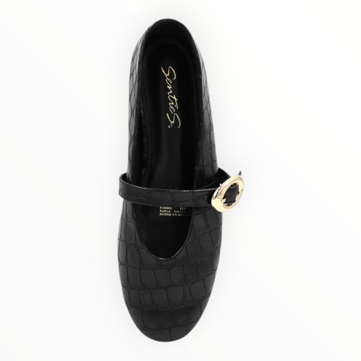 Zapato Para Dama Tipo Mary Jane Negro Senties