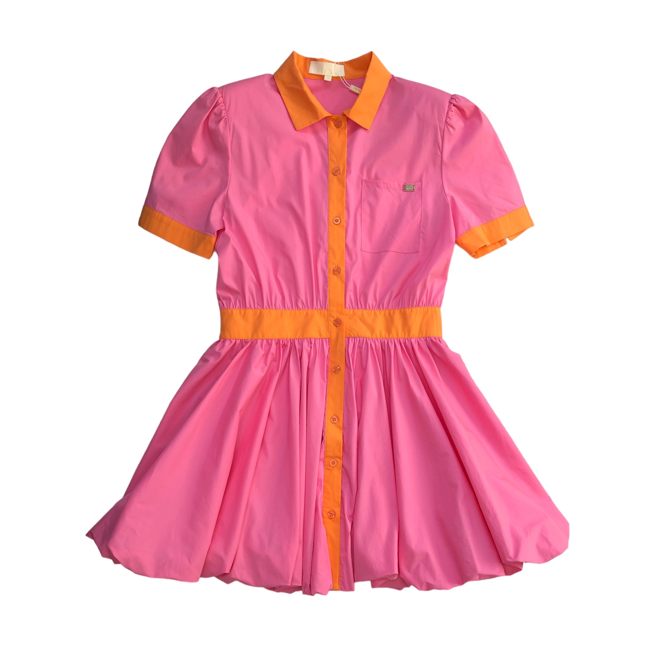 Vestido Pink Bombacho Inferior LC.