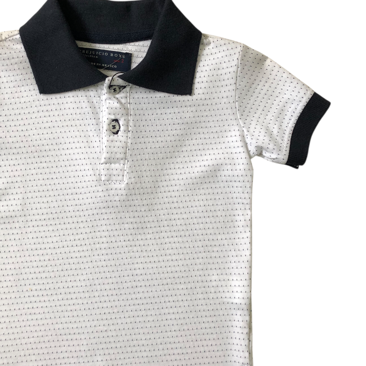 Playera Polo Blanco Prejuicio Boys Collection