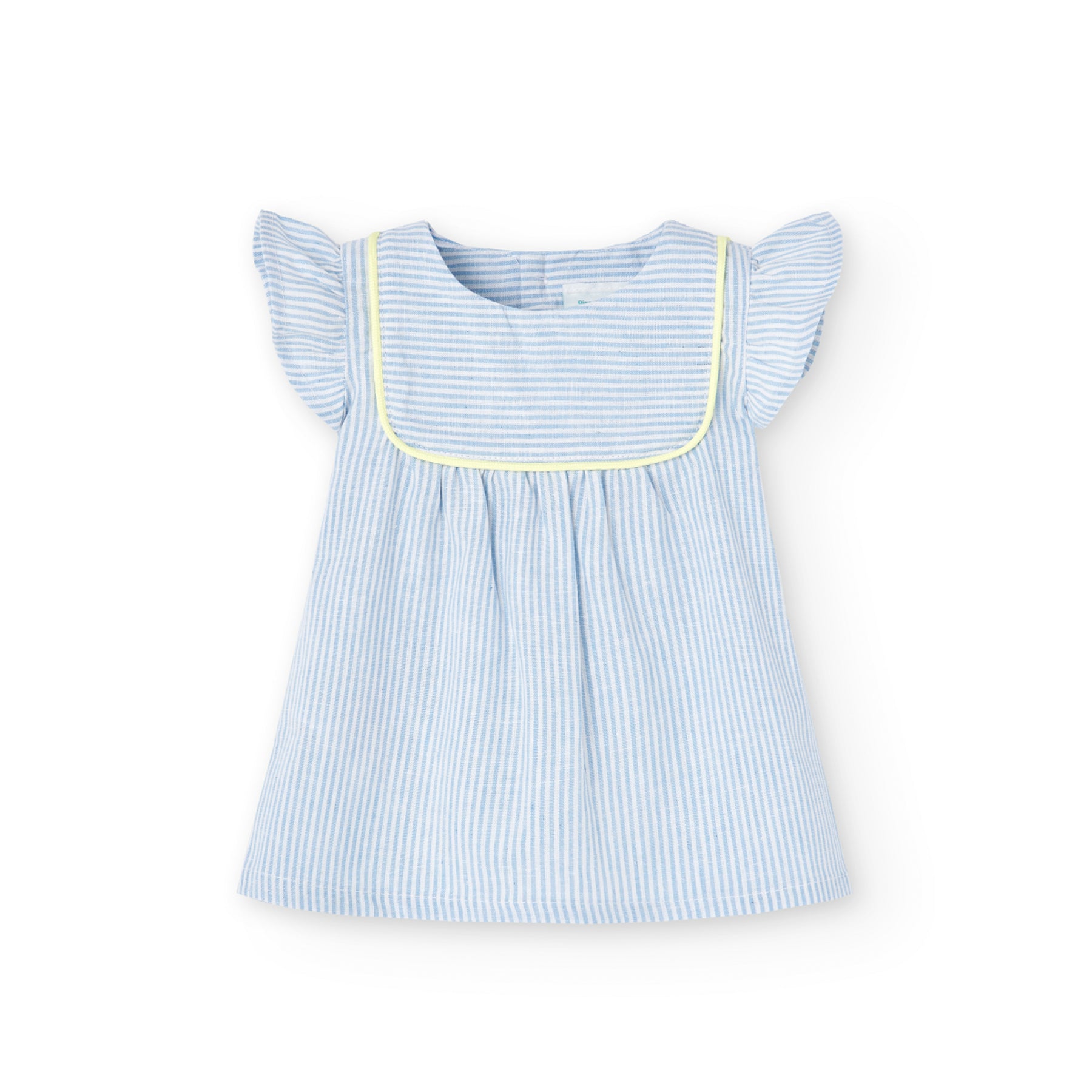 Vestido De Lino Para Bebé Niña BOBOLI