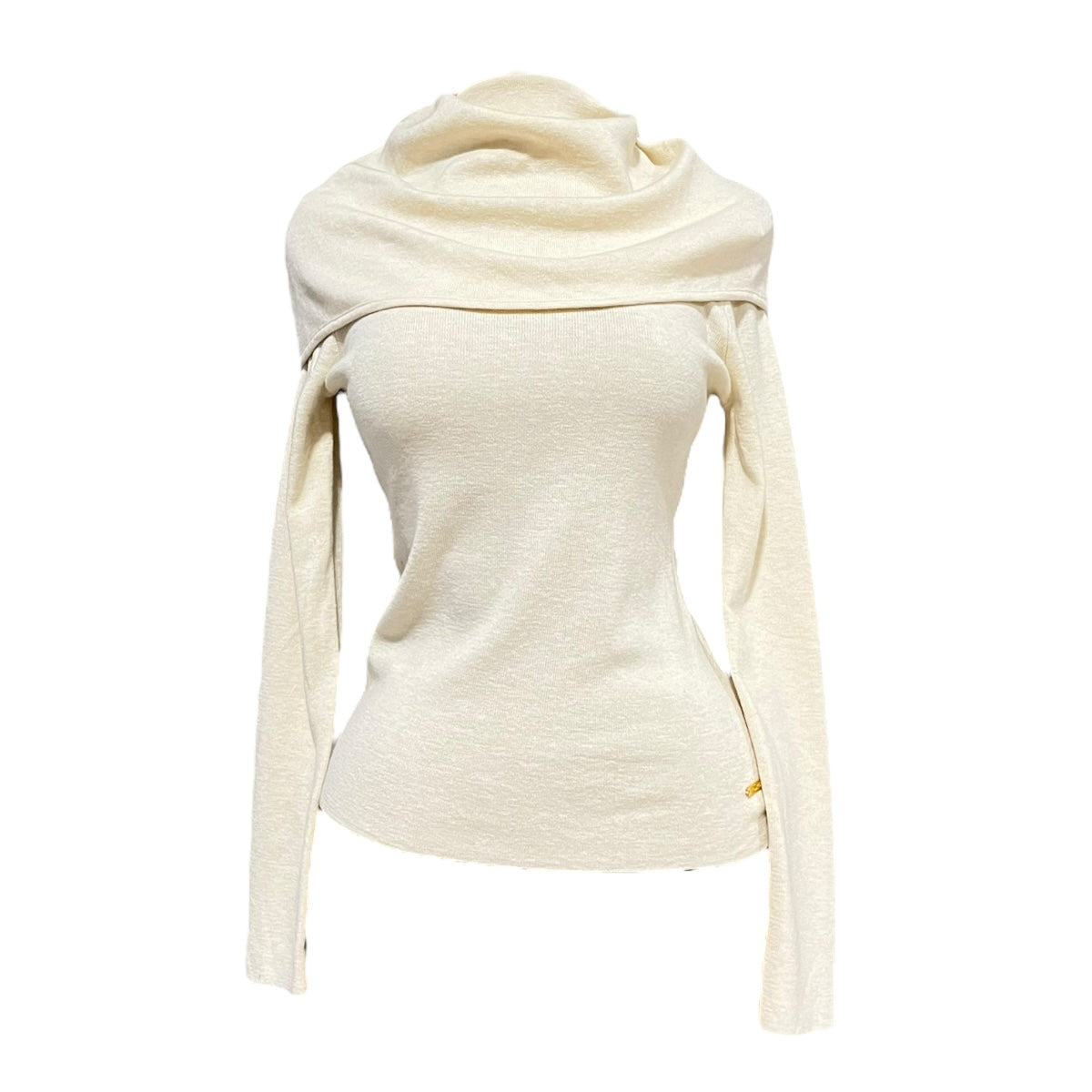 Suéter Hueso Cuello Suelto Para Dama MUSSI