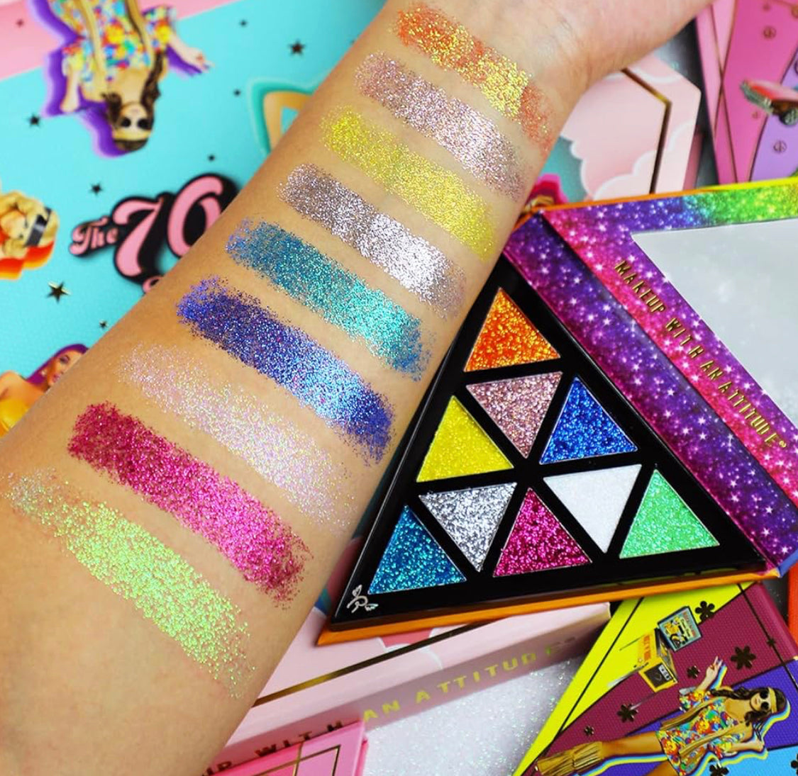 Paleta De Sombras The 70s Bohemian Diva Rude Cosmetics