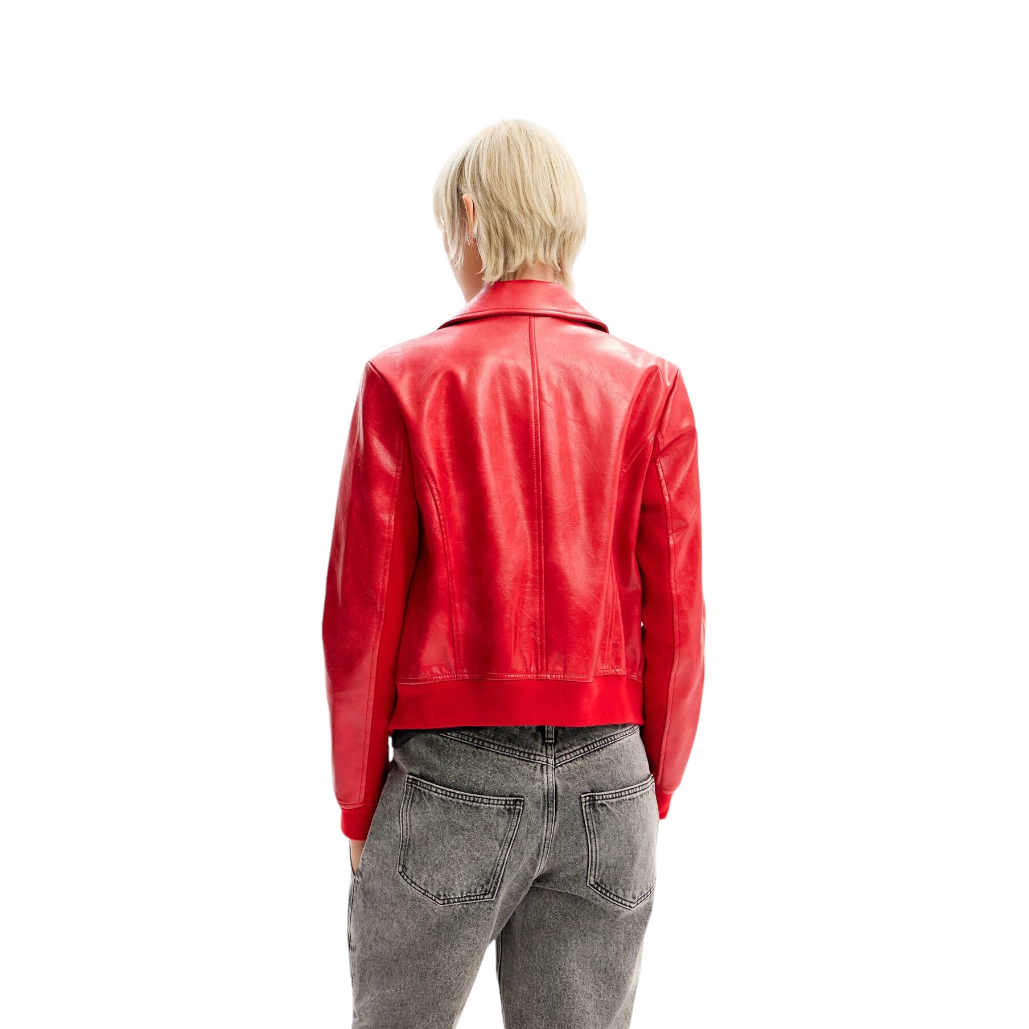 Chaqueta biker retro Roja DESIGUAL