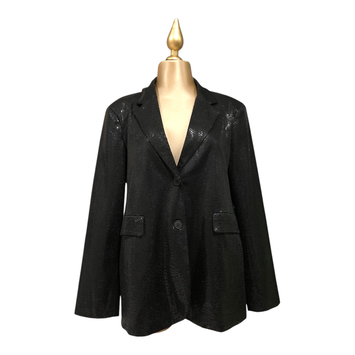 Saco Con Lentejuela Color Negro ERIVEL