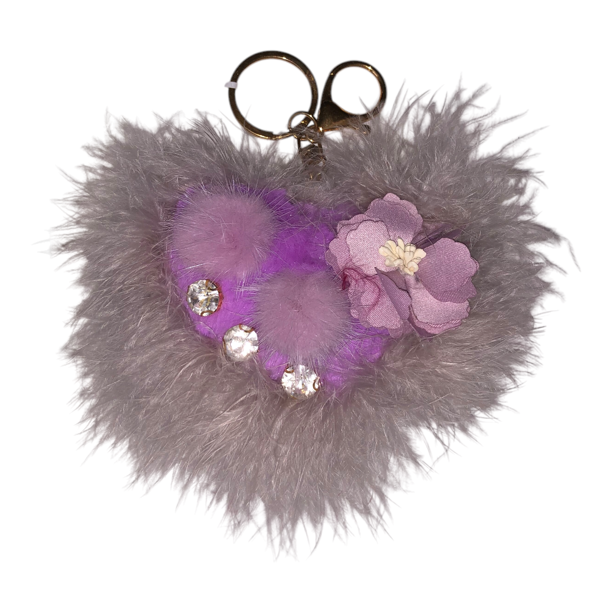 Llavero Corazón Peluche