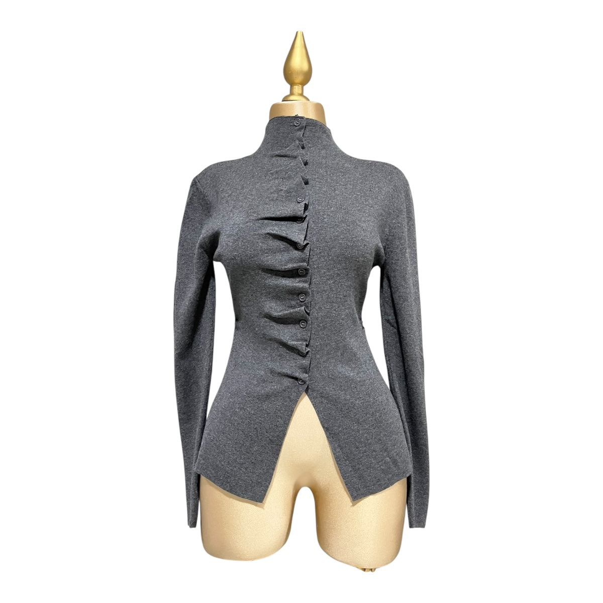 Conjunto De Suéter y Falda Color Gris MUSSI