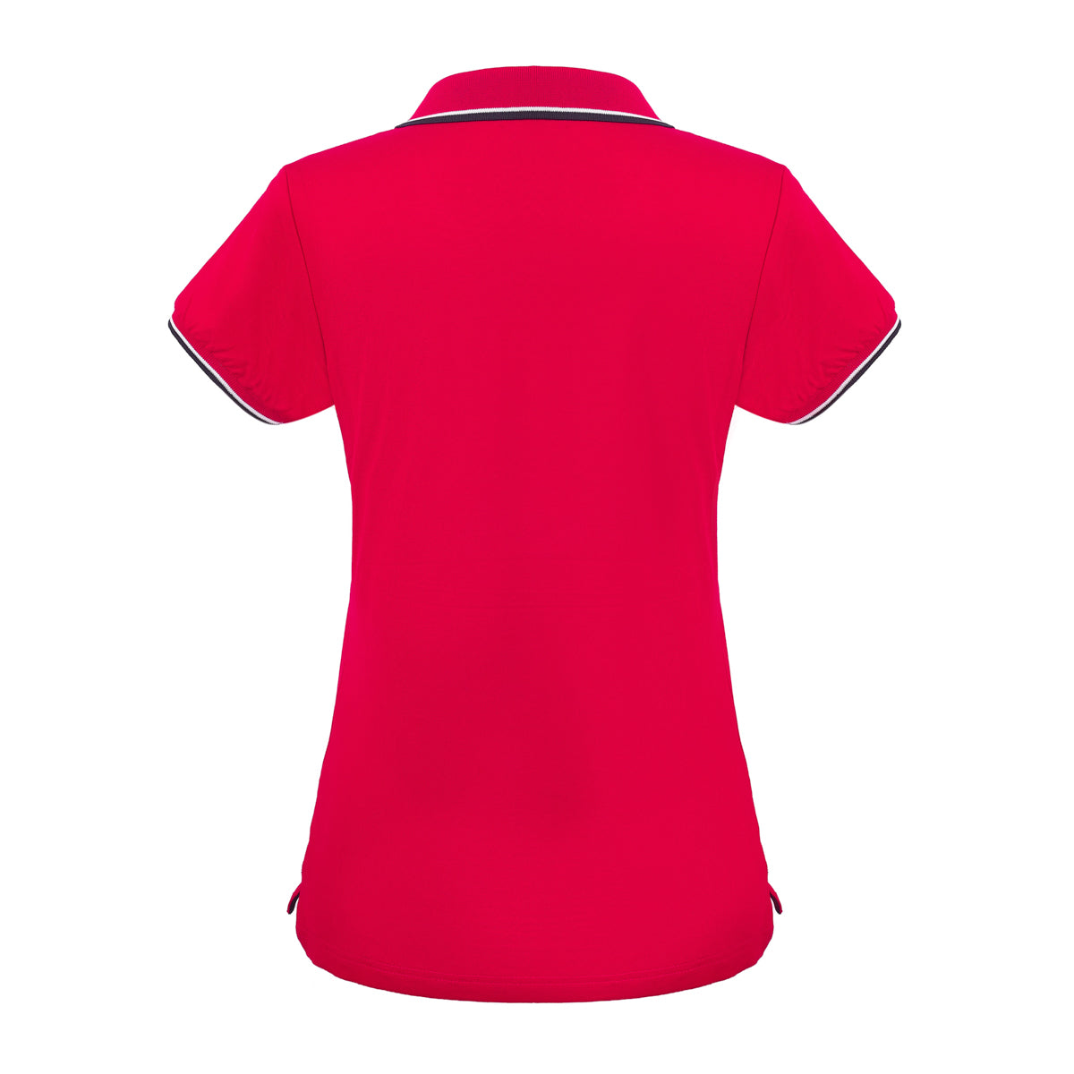 Playera Polo Escote V Para Dama Rojo Rock Hampton Polo Team