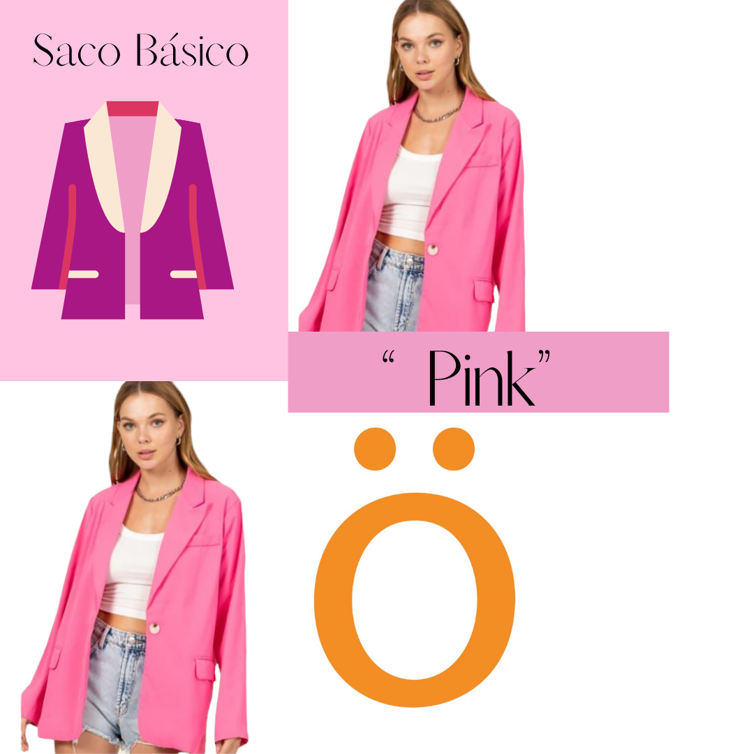 Saco Color Rosa Para Dama ERIVEL