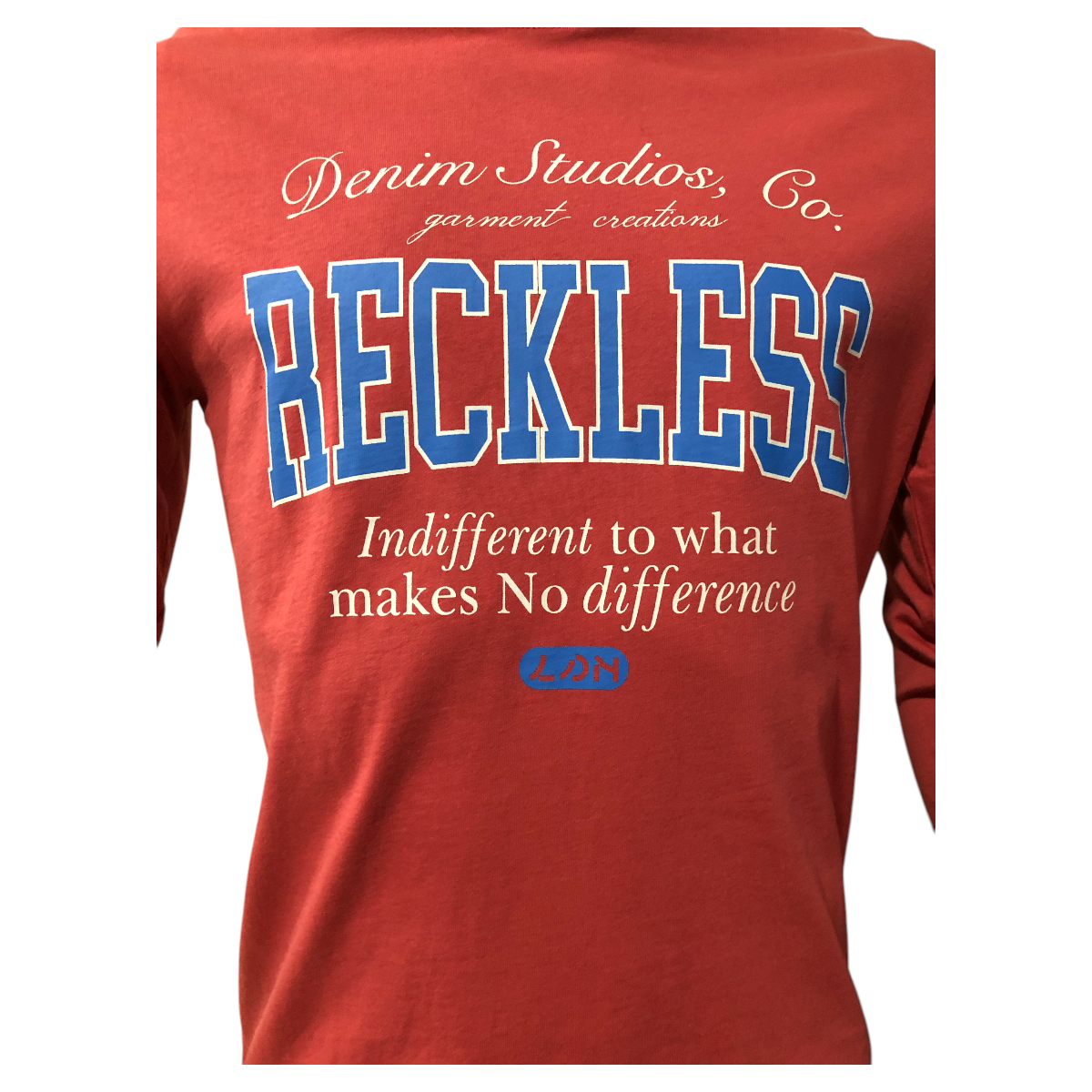 Playera "BECKLESS" Para Caballero Color Rojo LSN