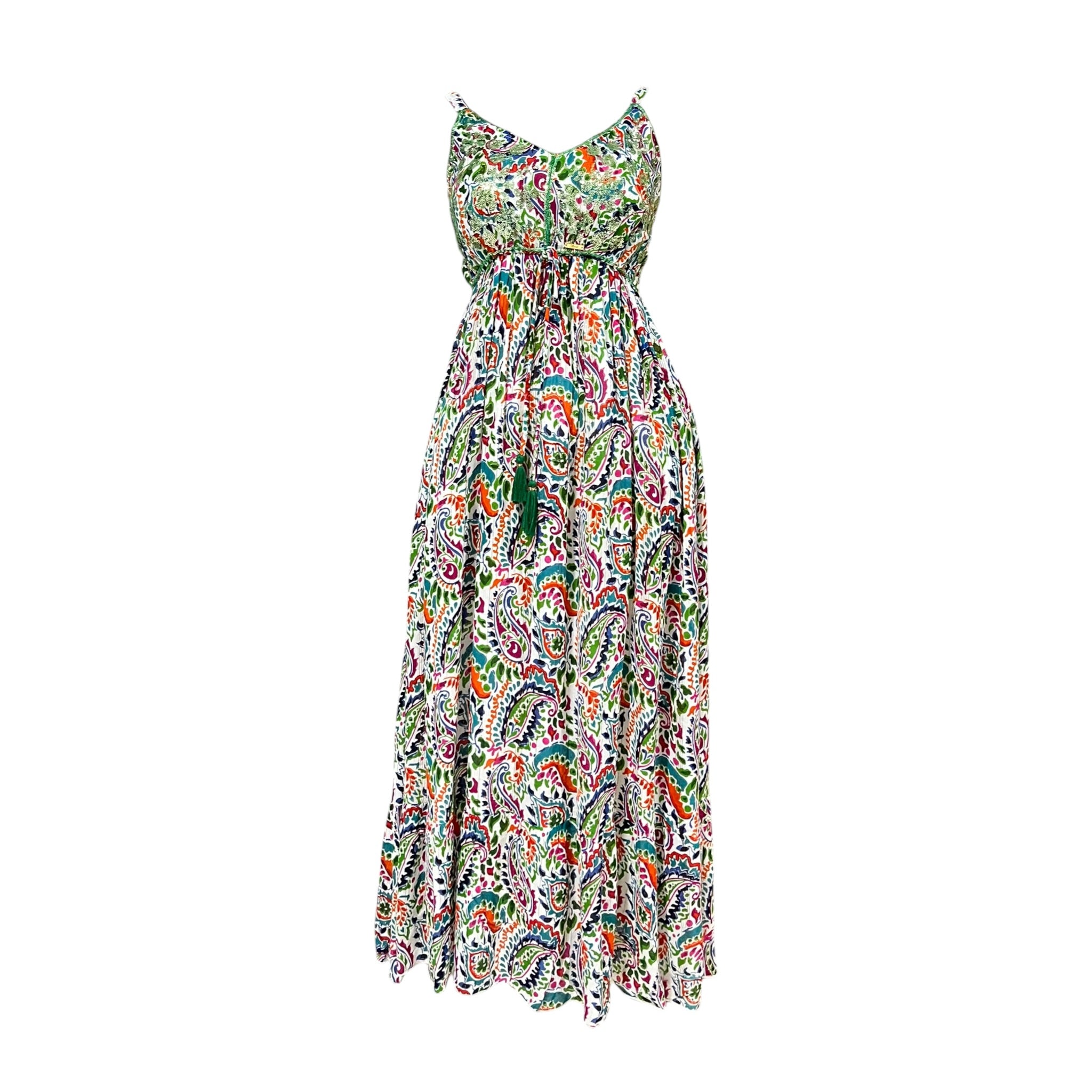 Vestido Con Tirantes Multicolor Mussi
