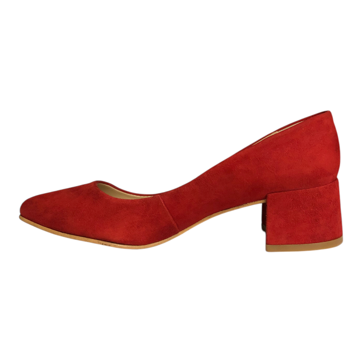 Zapatilla Ante Rojo Fresa Para Dama Perugia